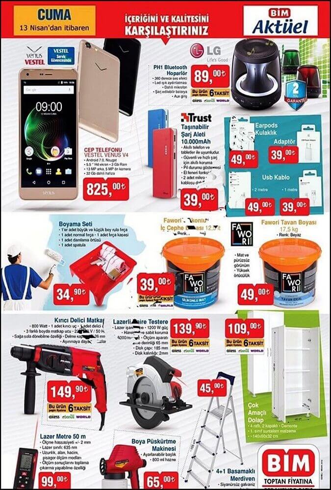 Bim 13 Nisan 2018 Aktuel Urunler Katalogu