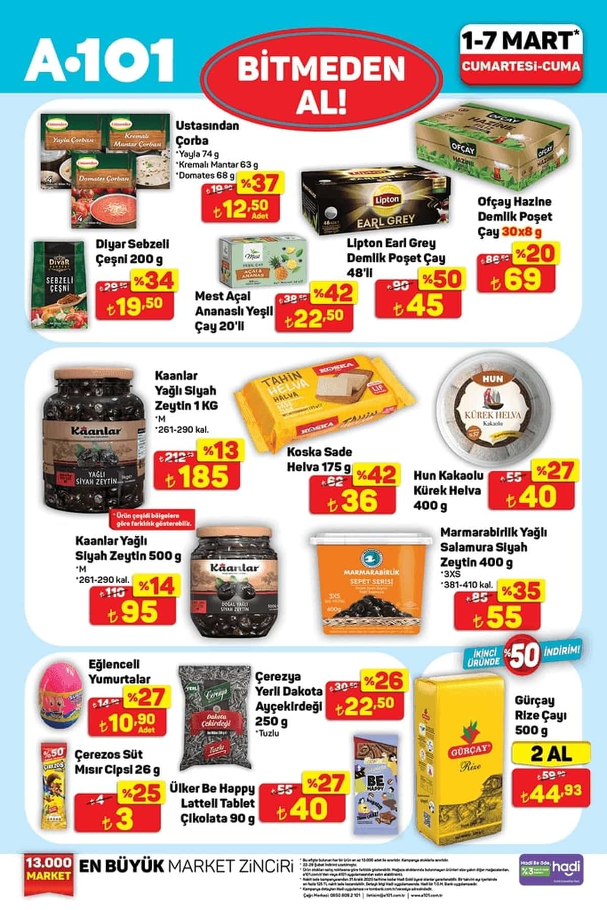 1 mart A101 haftanin yildizlari