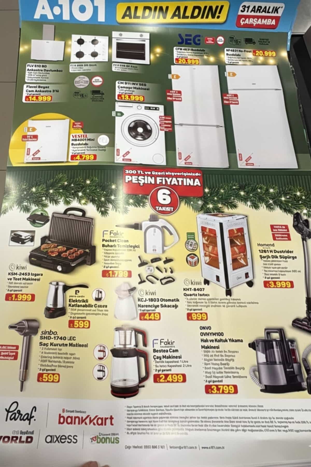 1 ocak 2026 A101 katalogu