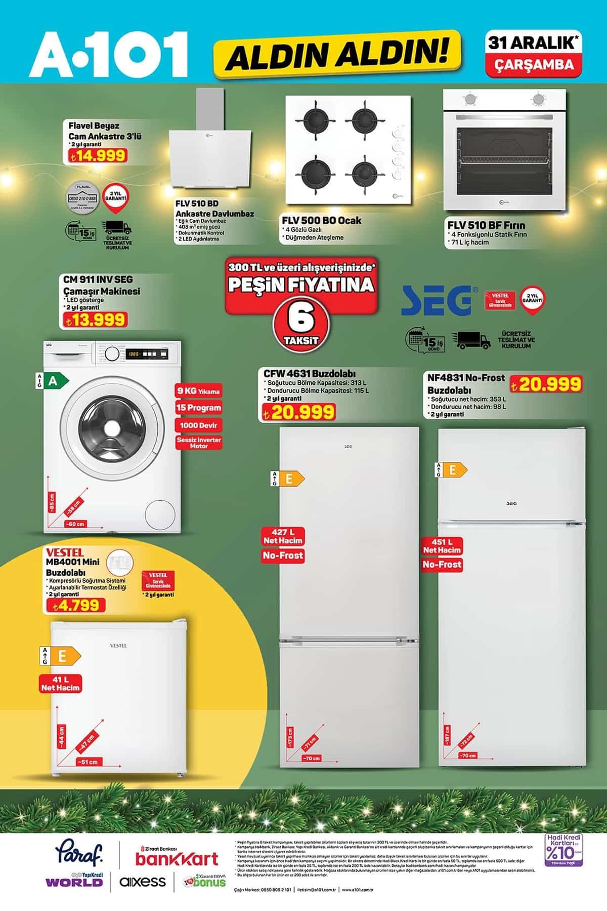 1 ocak 2026 A101 katalogu