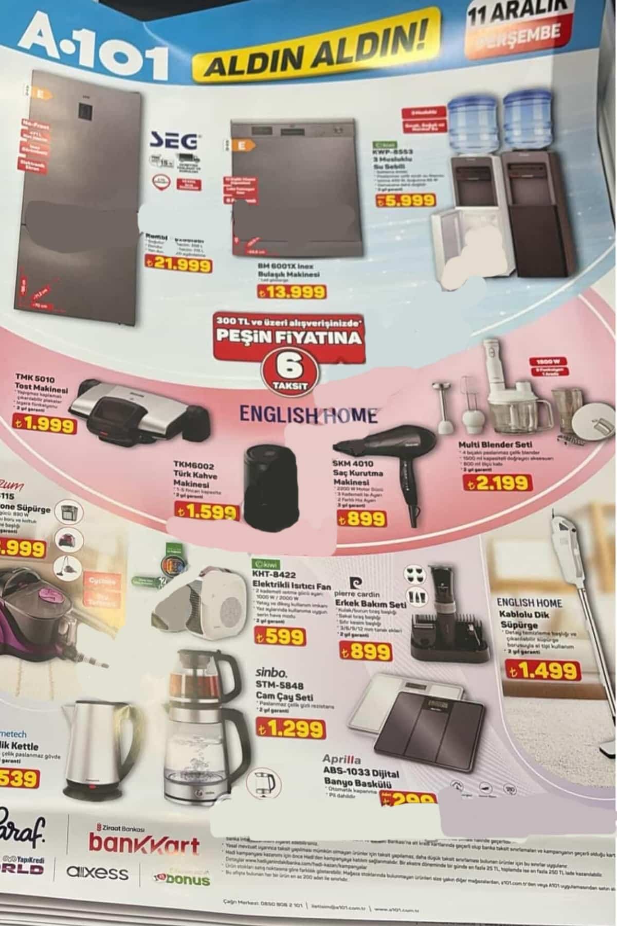 11 aralik 2025 A101 katalogu