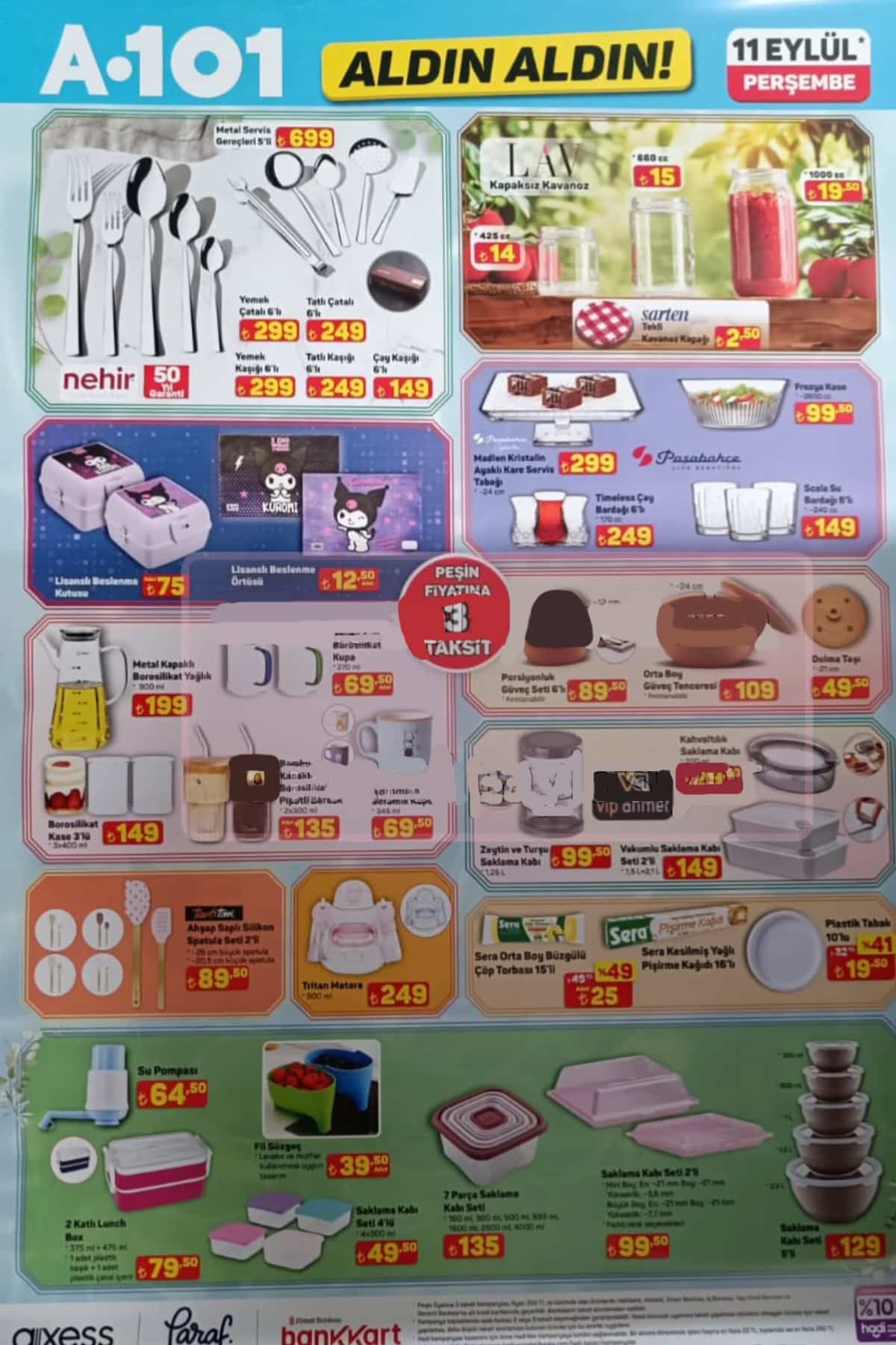 A101 katalog 11 eylul 2025