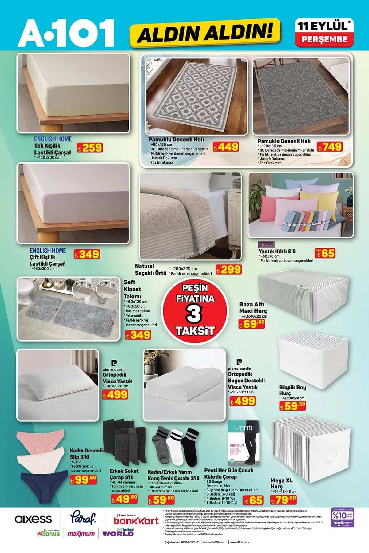 A101 katalog 11 eylul 2025