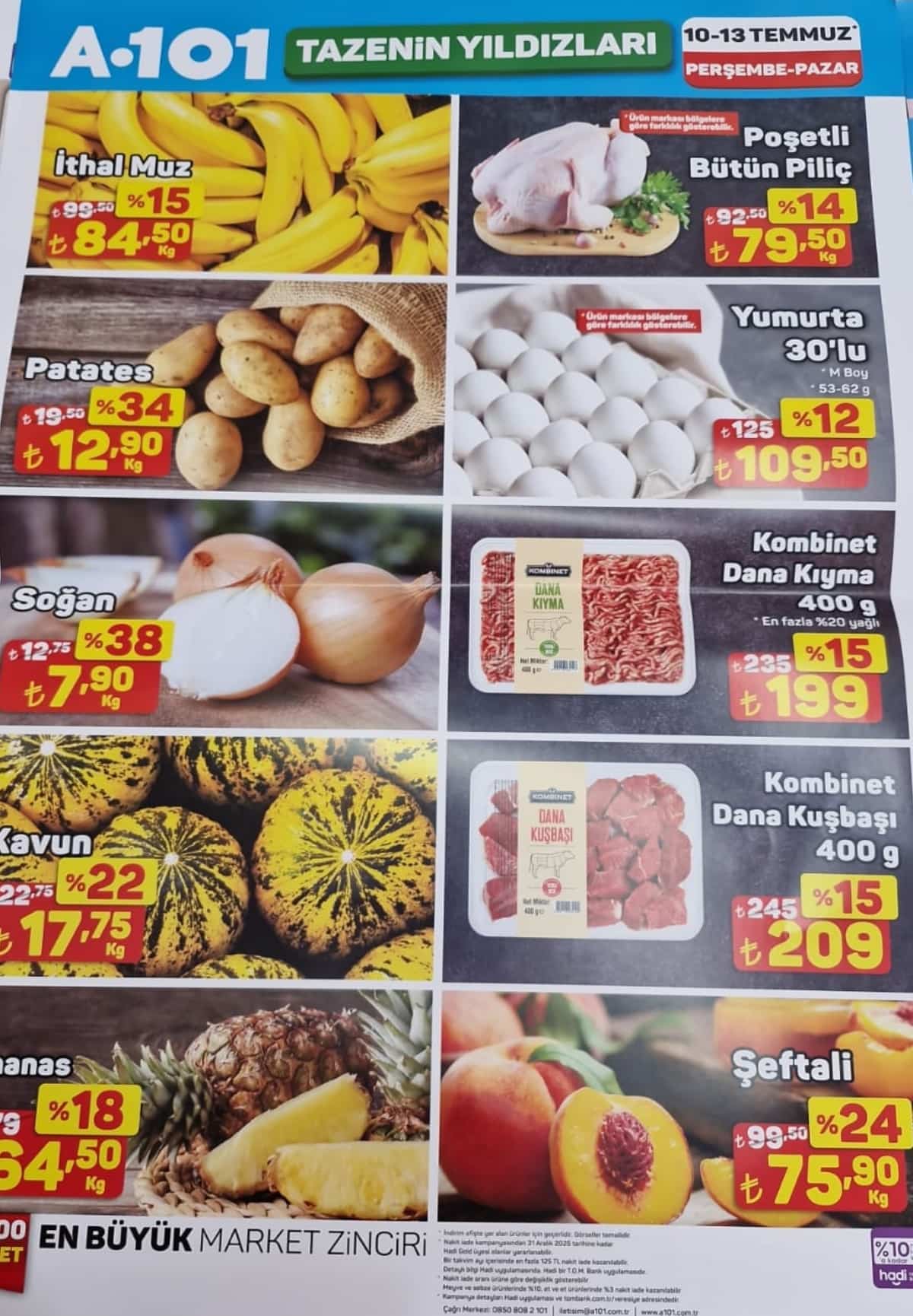 11 temmuz 2025 A101 katalogu