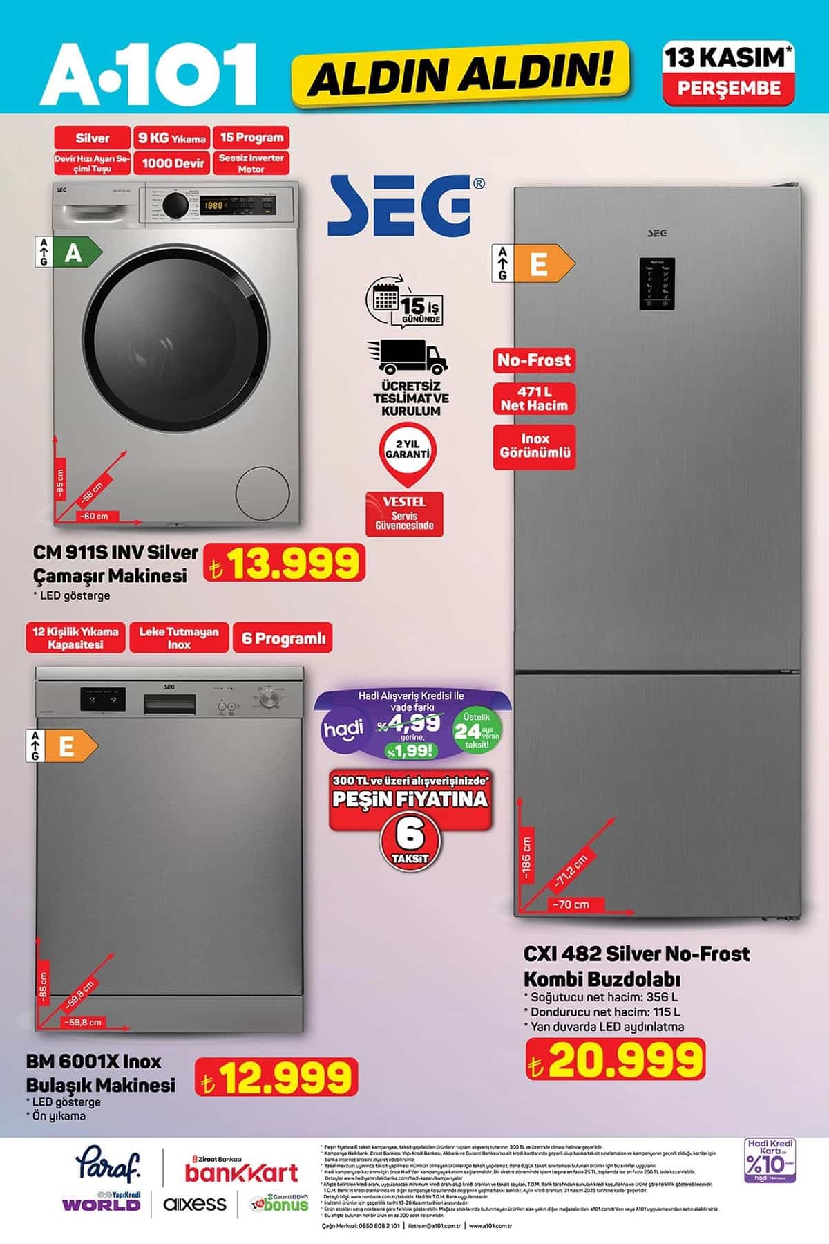 13 kasim 2025 A101 katalogu