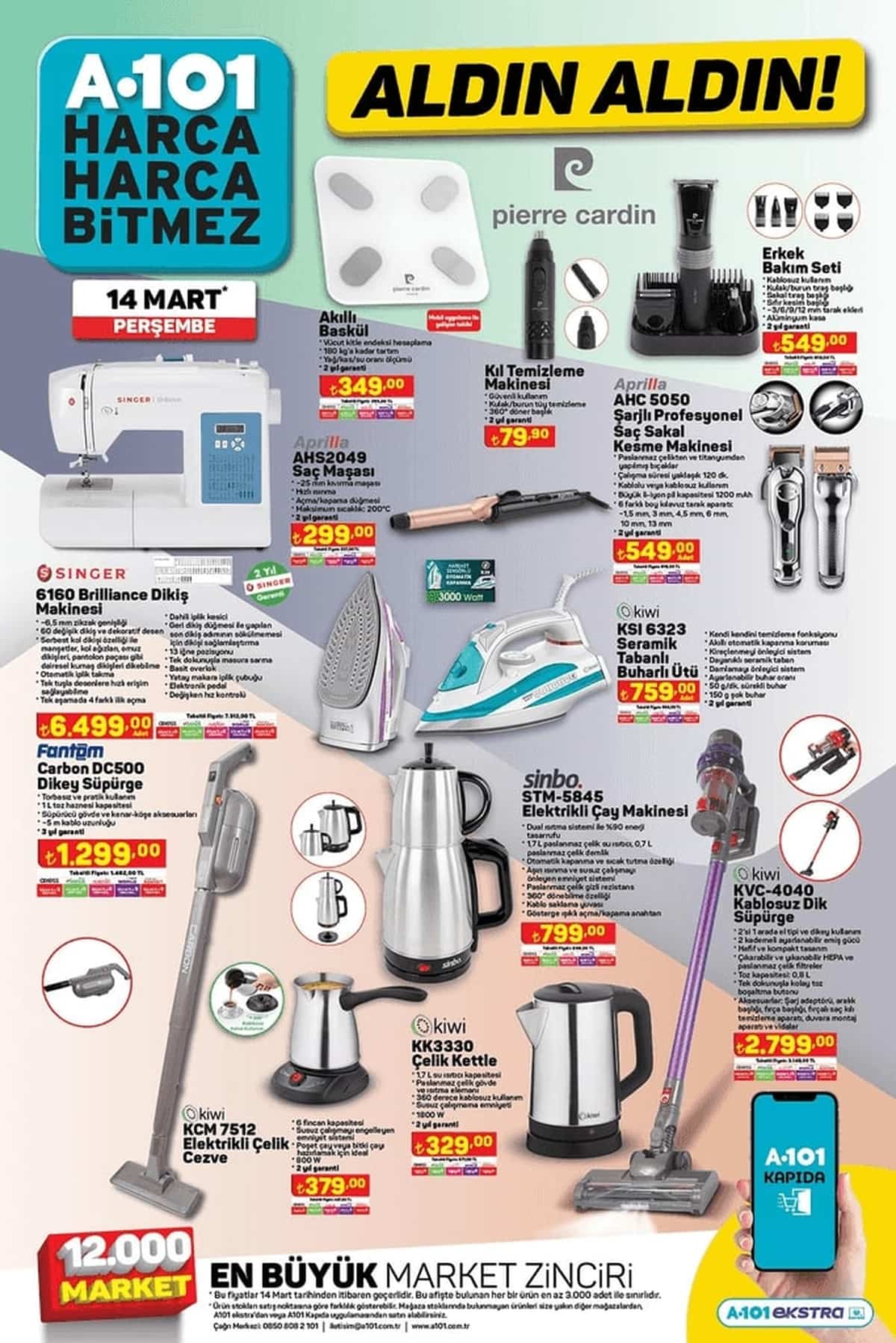 A101 14 mart 2024 aktuel urunler
