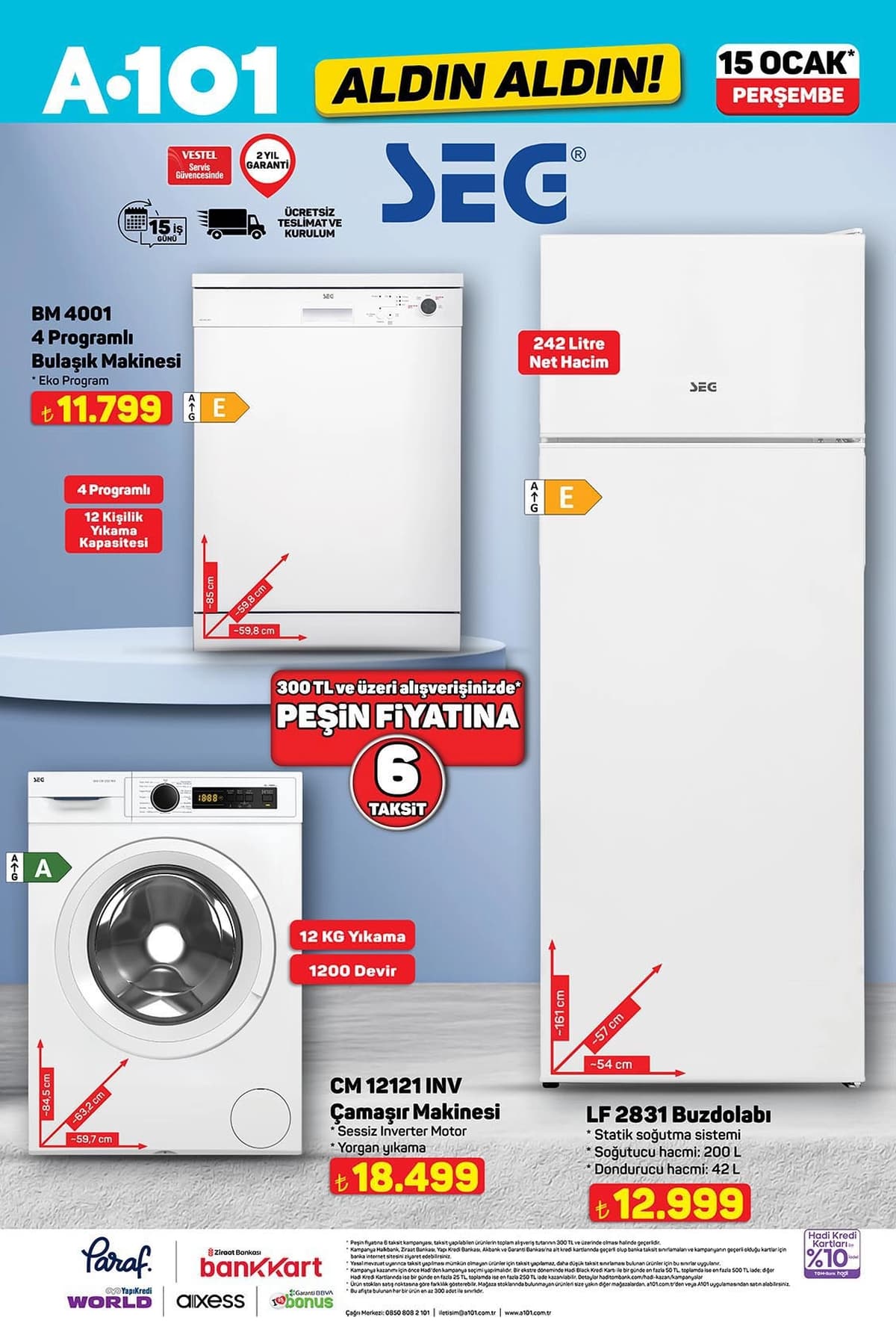 15 ocak 2026 A101 katalogu