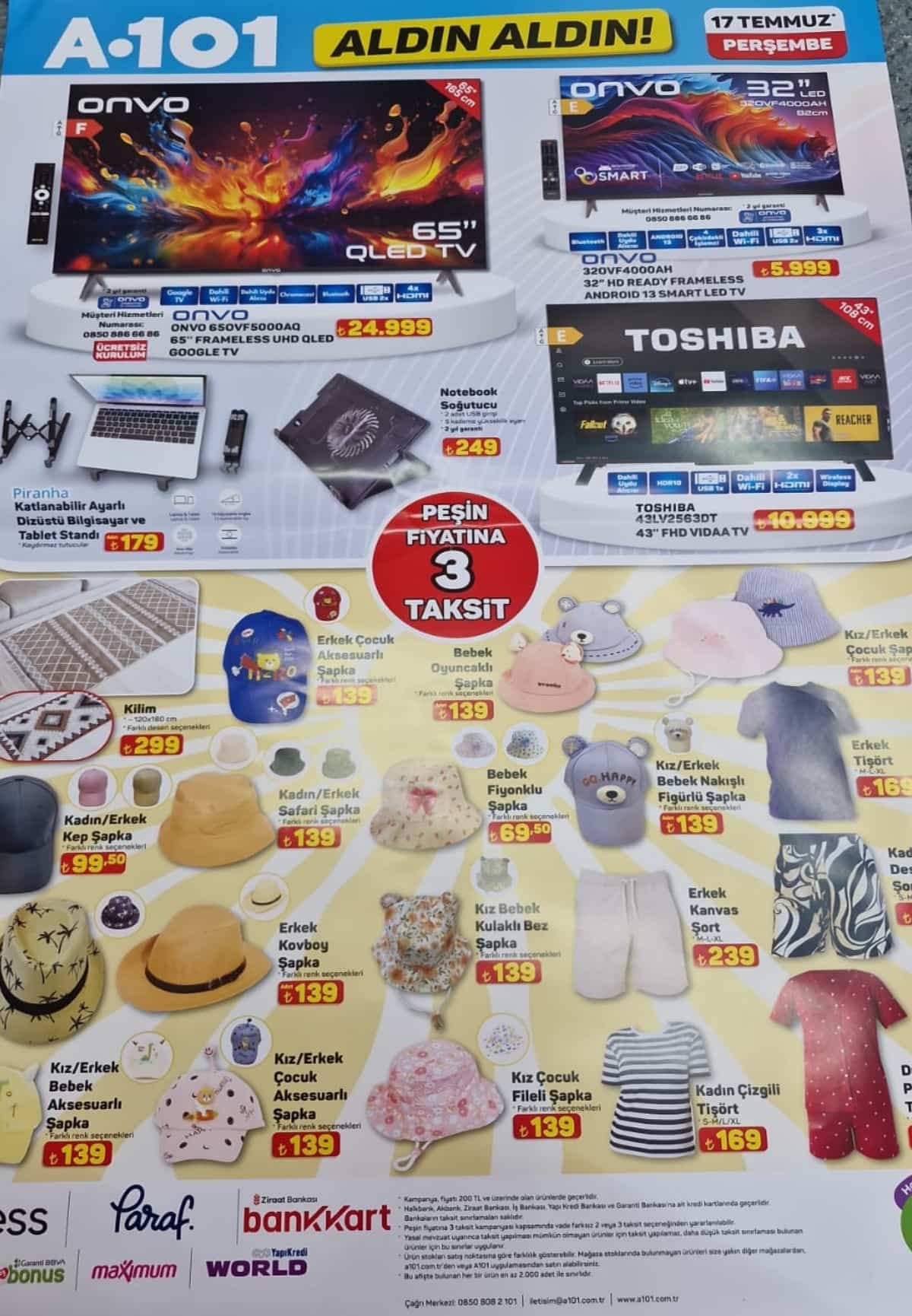 17 temmuz 2025 a101 katalogu