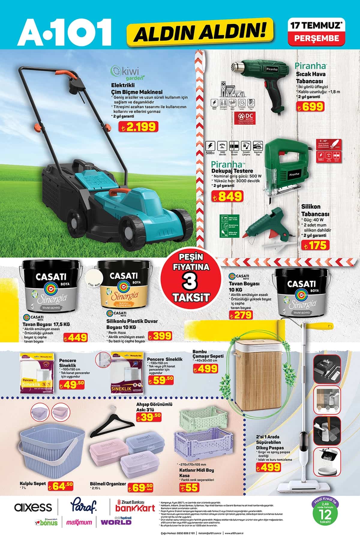 17 temmuz A101 aldin aldin