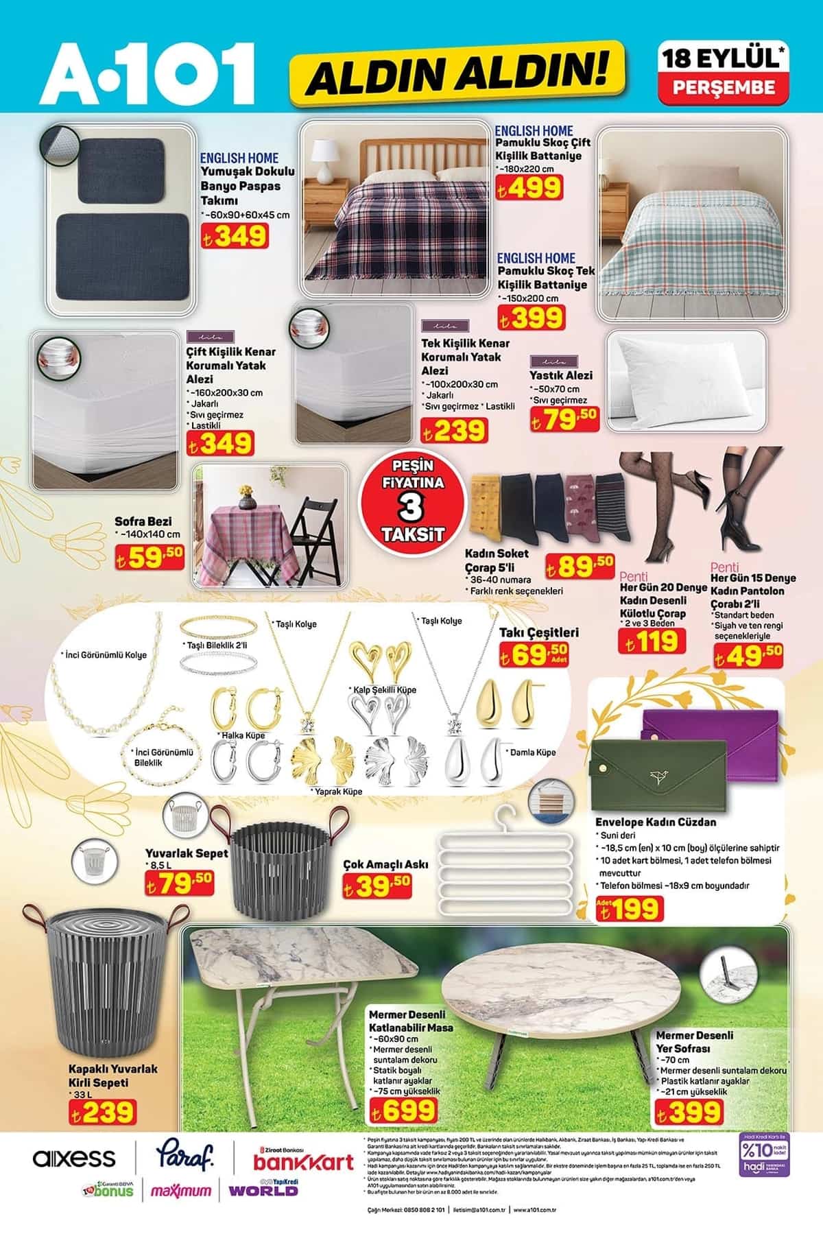 A101 katalog 18 eylul 2025