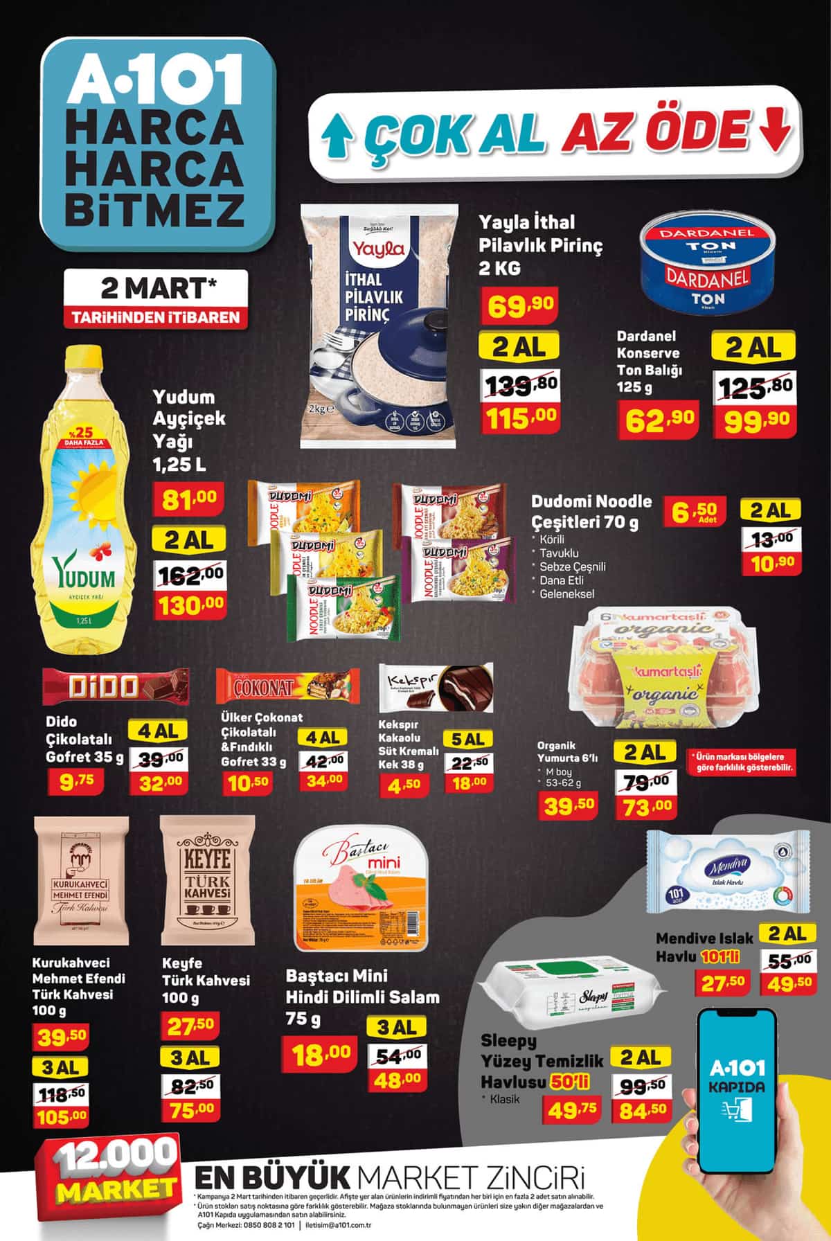 A101 2 mart 2024 aktuel urunler