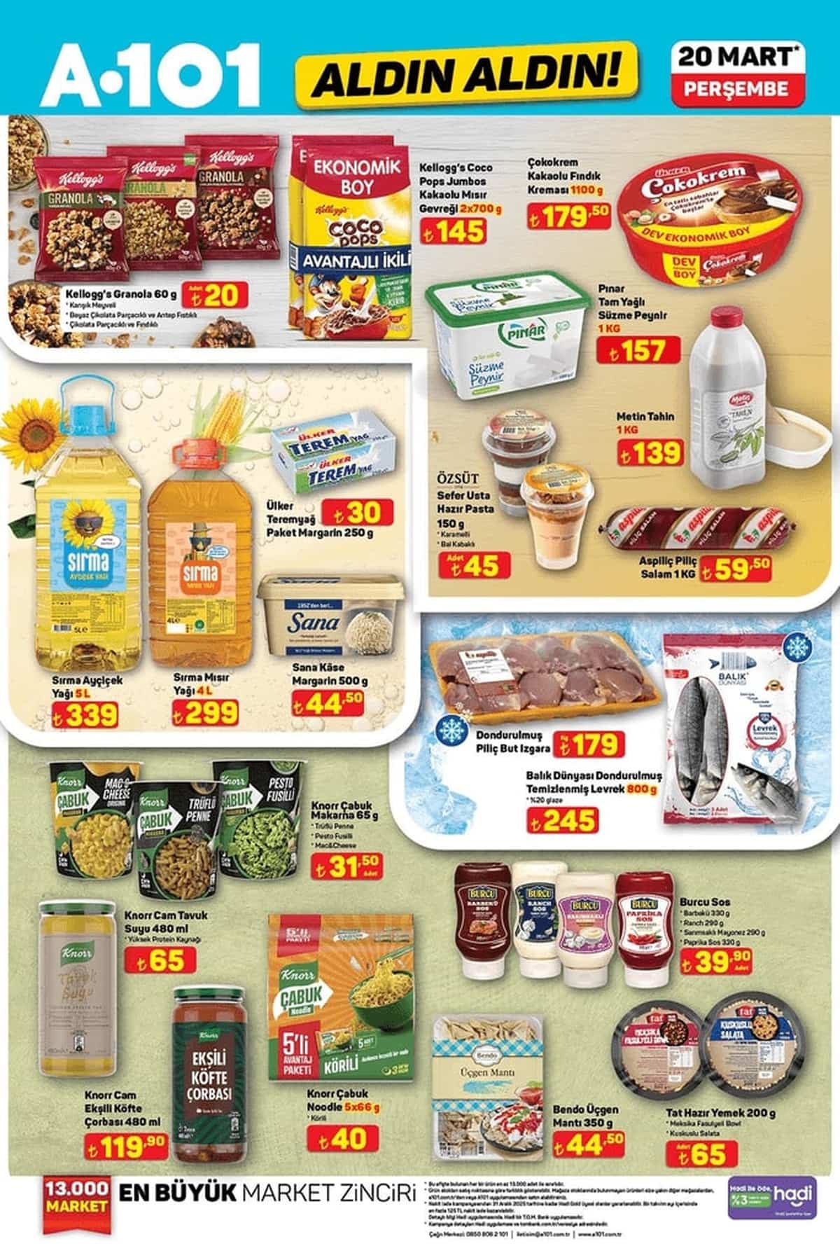 A101 20 mart 2025 aktuel urunler