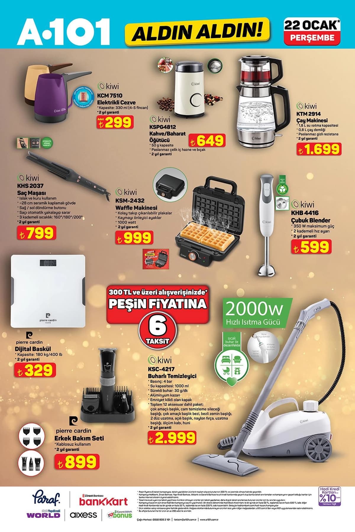 22 ocak 2026 A101 aktuel