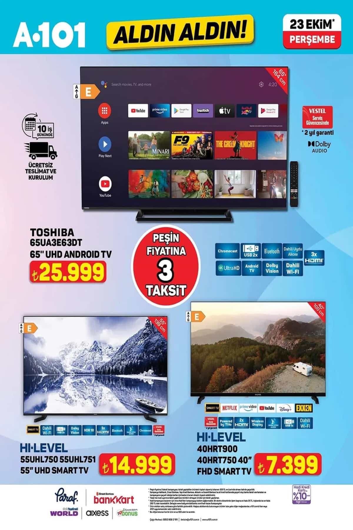 A101 23 ekim 2025 aktuel katalogu