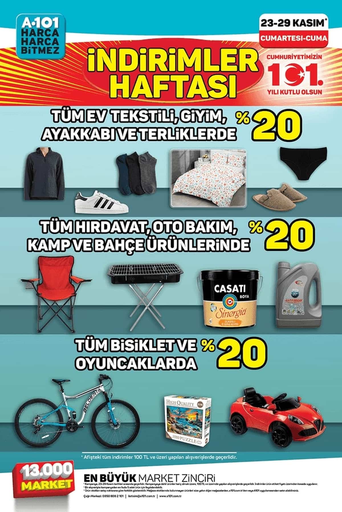 23 kasim A101 haftanin yildizlari