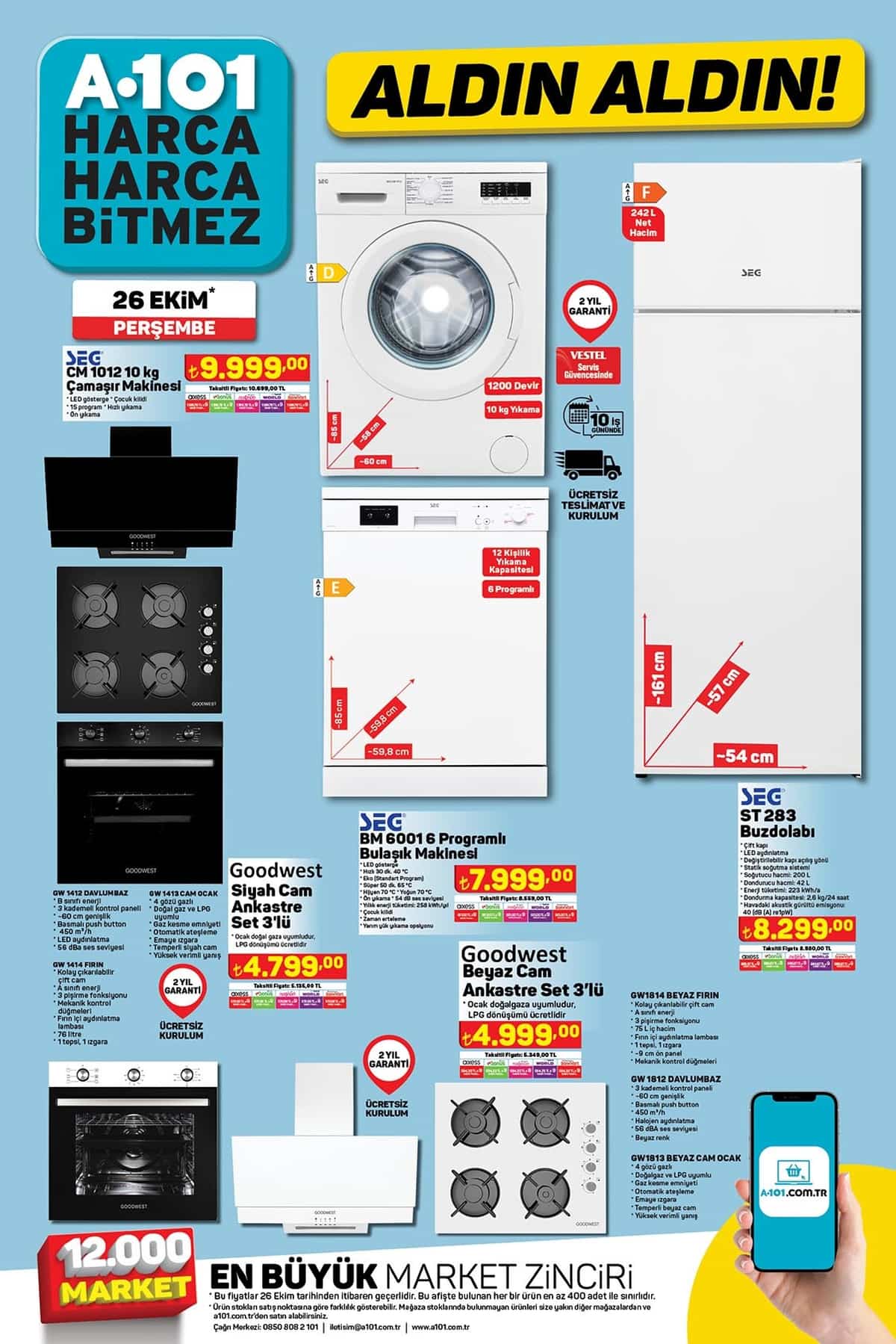 26 ekim 2023 a101 katalogu