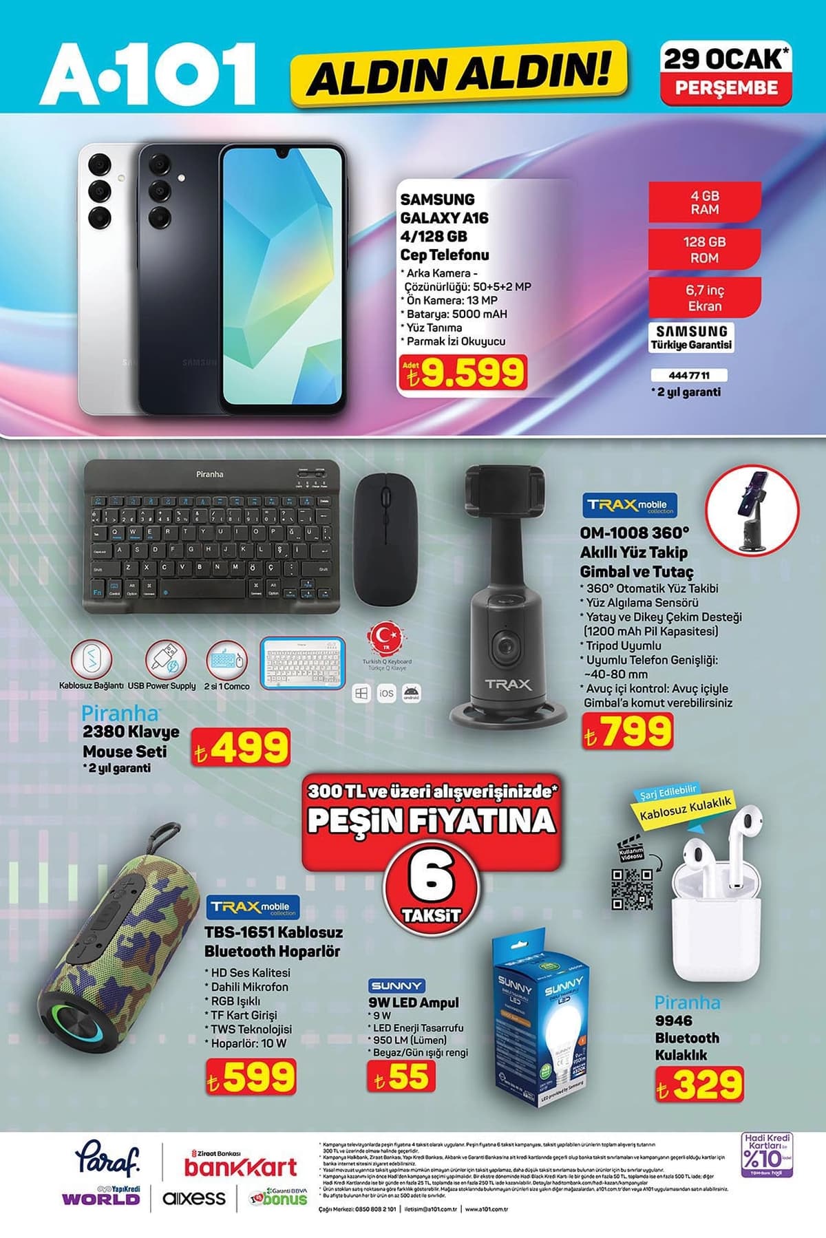 29 ocak 2026 A101 katalogu