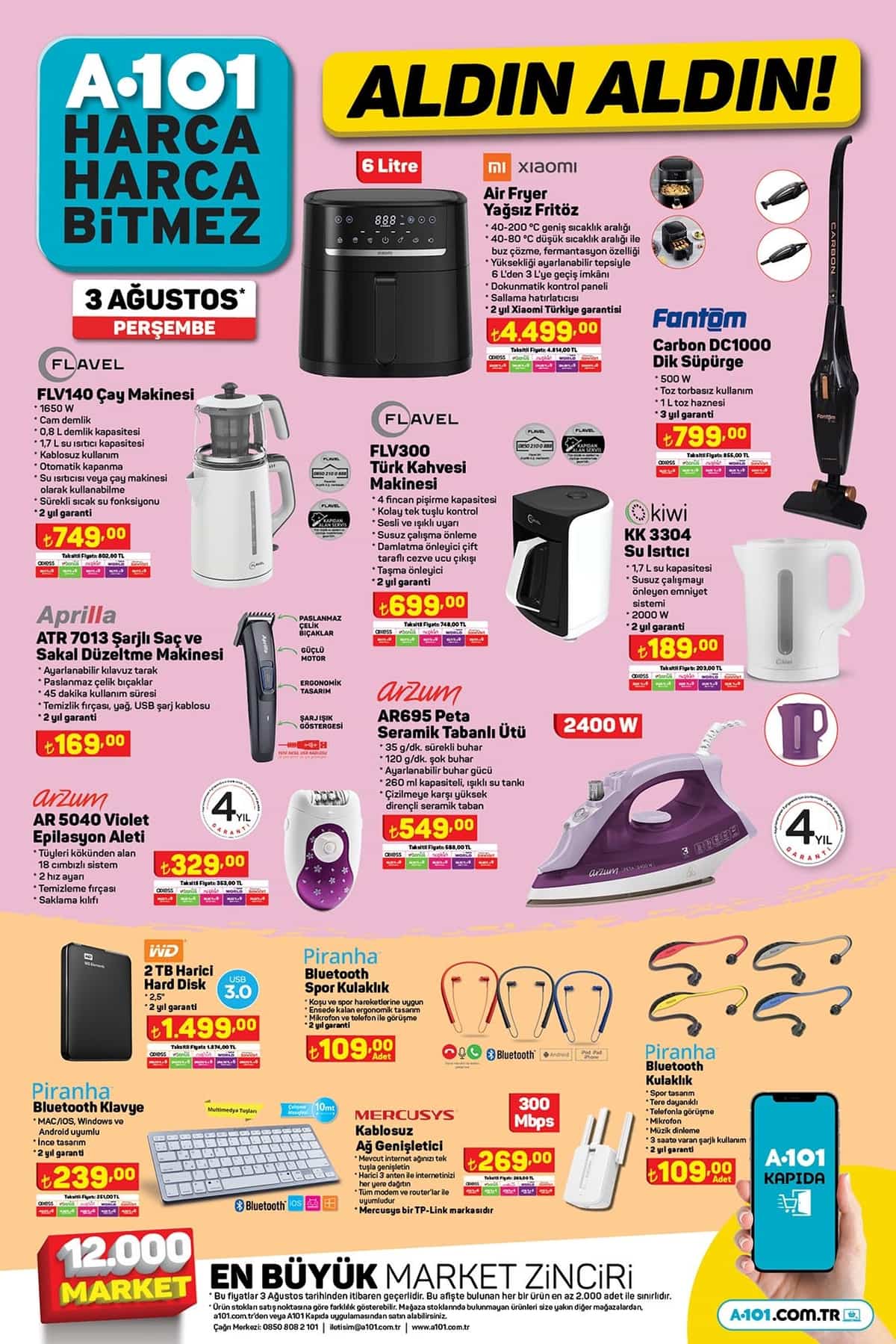 a101 3 agustos 2023 aktuel urunler