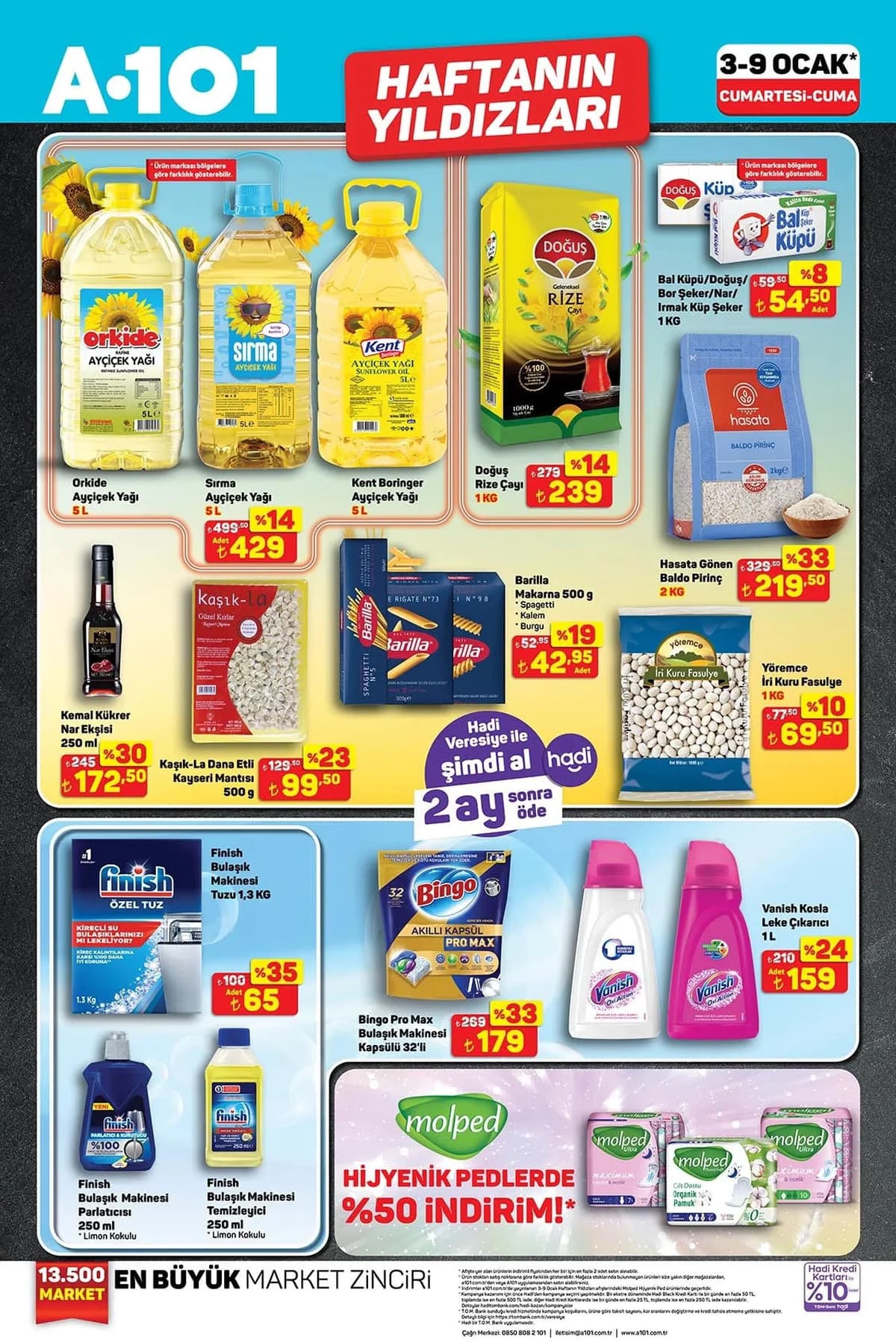 3 ocak 2026 A101 katalogu