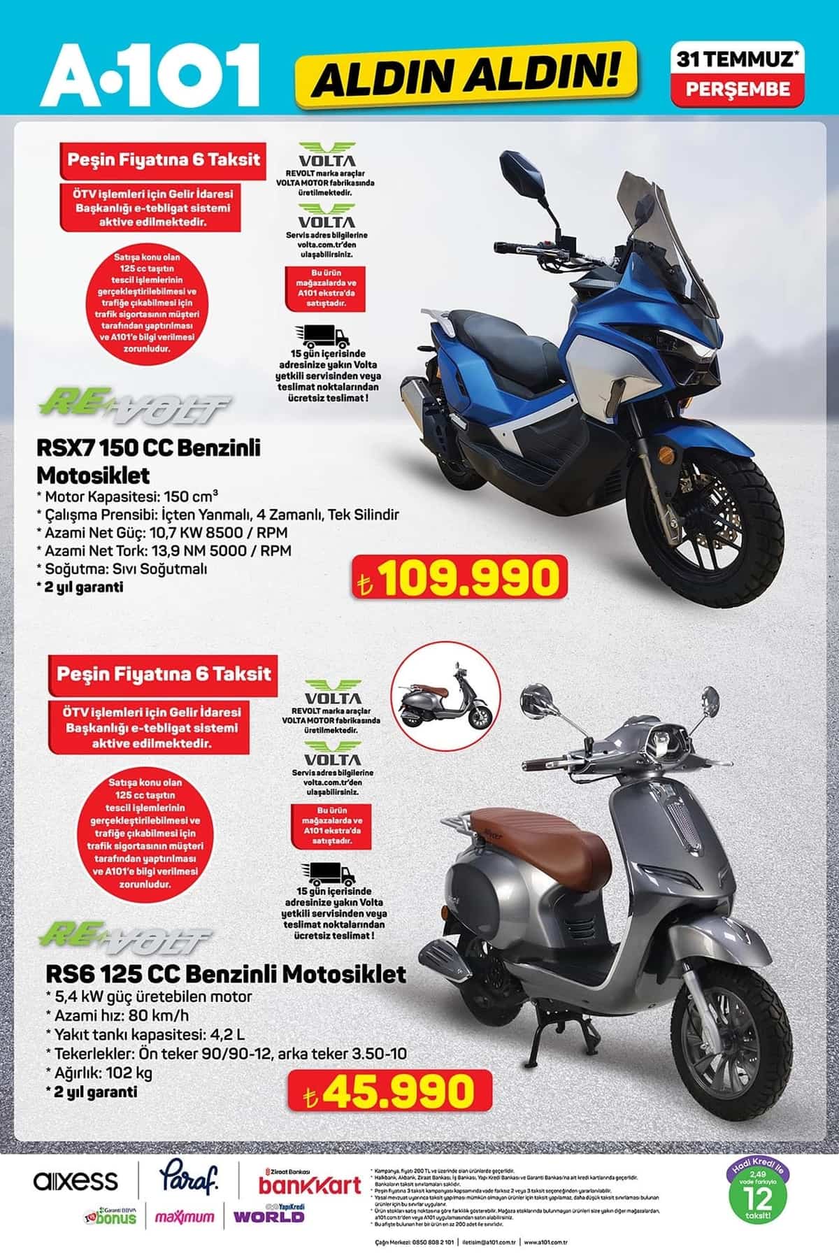 A101 31 temmuz 2025 aktuel urunler