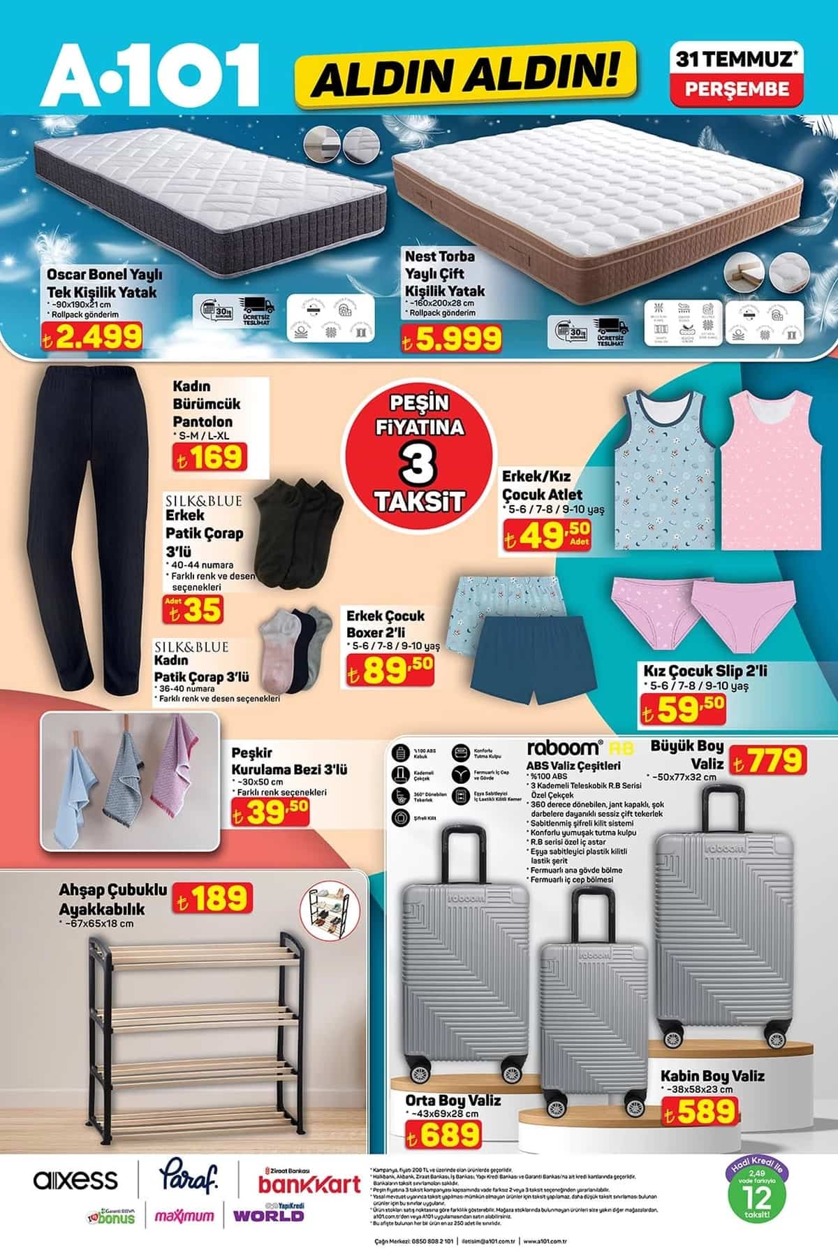 A101 katalog 31 temmuz 2025