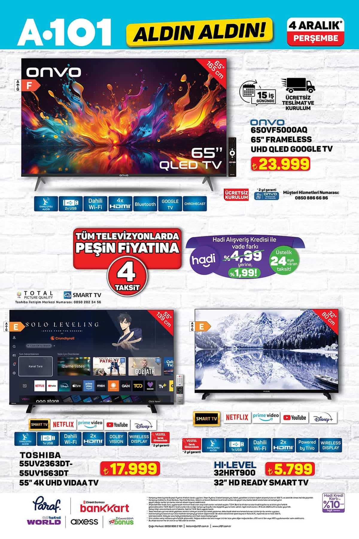 A101 4 aralik 2025 aktuel katalogu