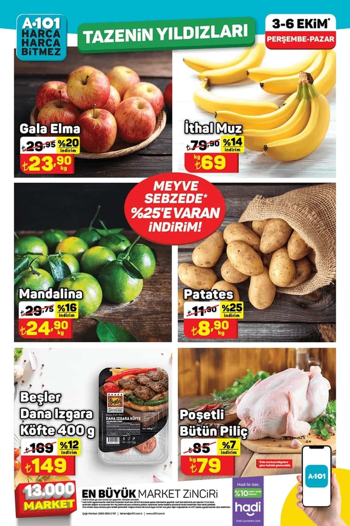 5 ekim 2024 A101 hafta sonu