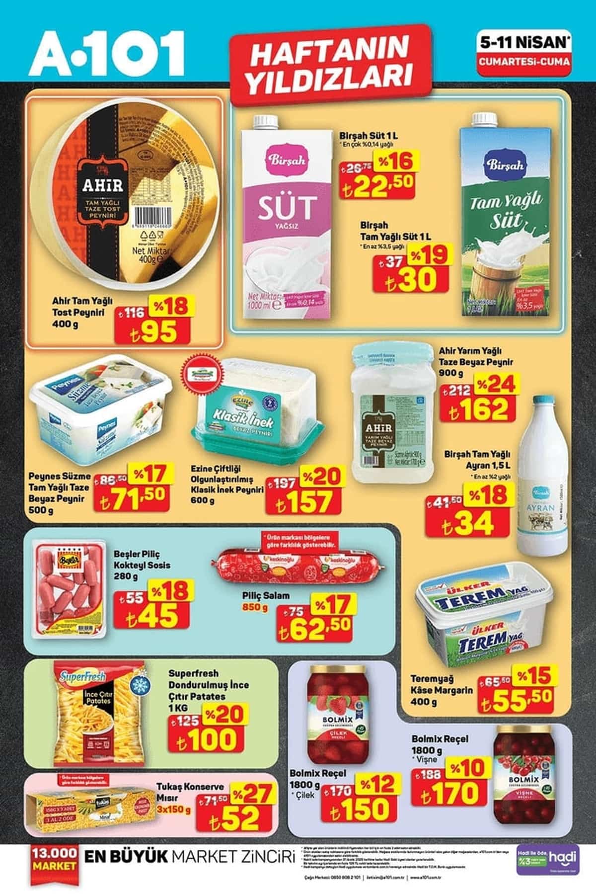 5 nisan A101 haftanın yıldızları