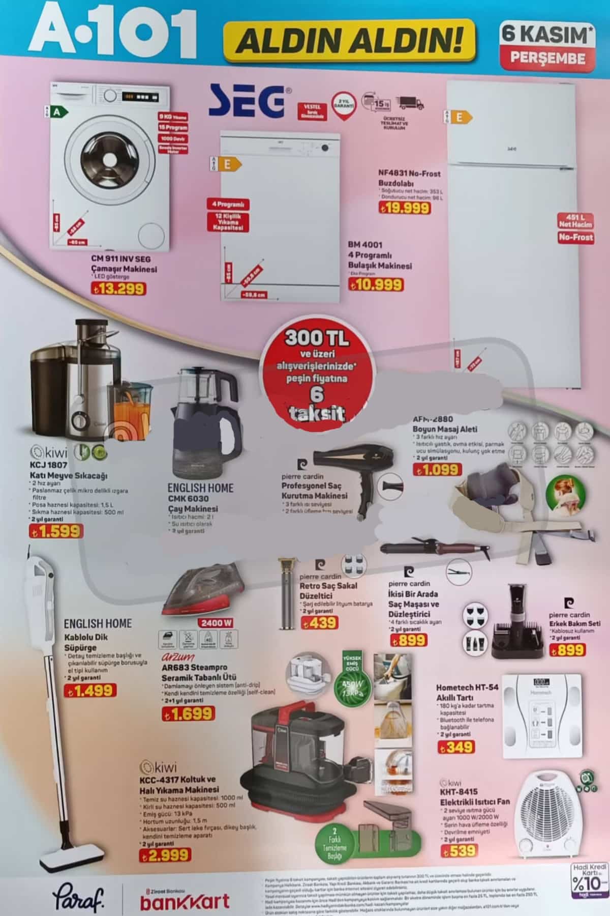 6 kasim 2025 A101 katalogu