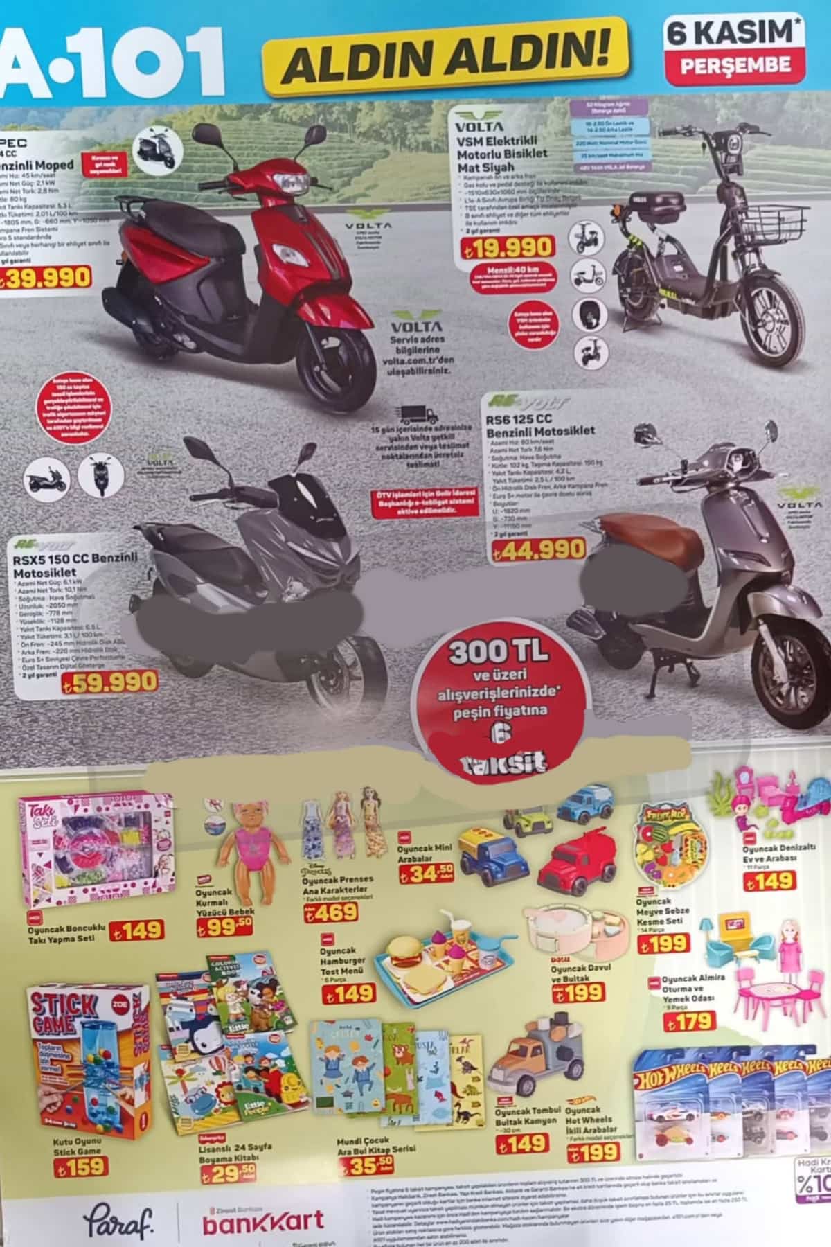 A101 6 kasim 2025 aktuel urunler
