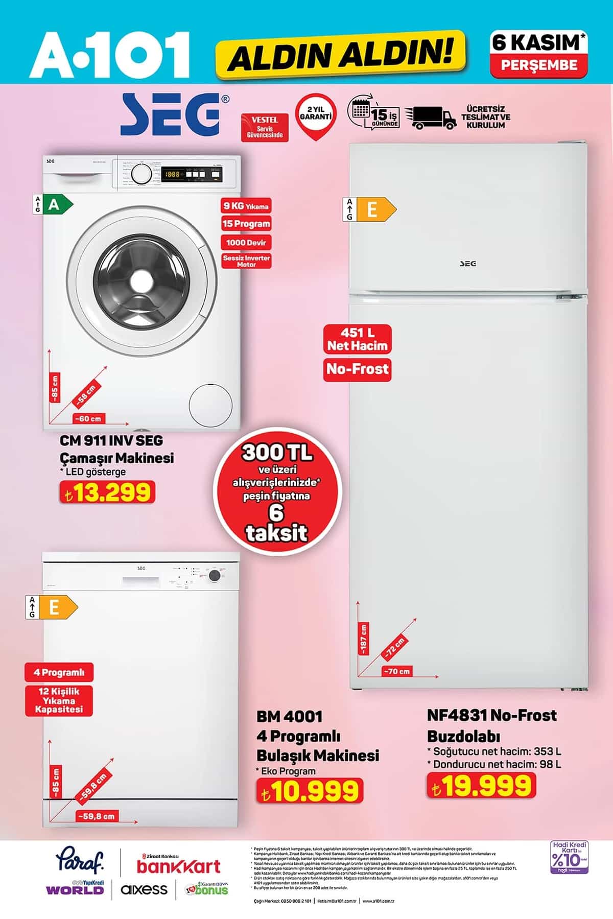 6 kasim 2025 A101 katalogu