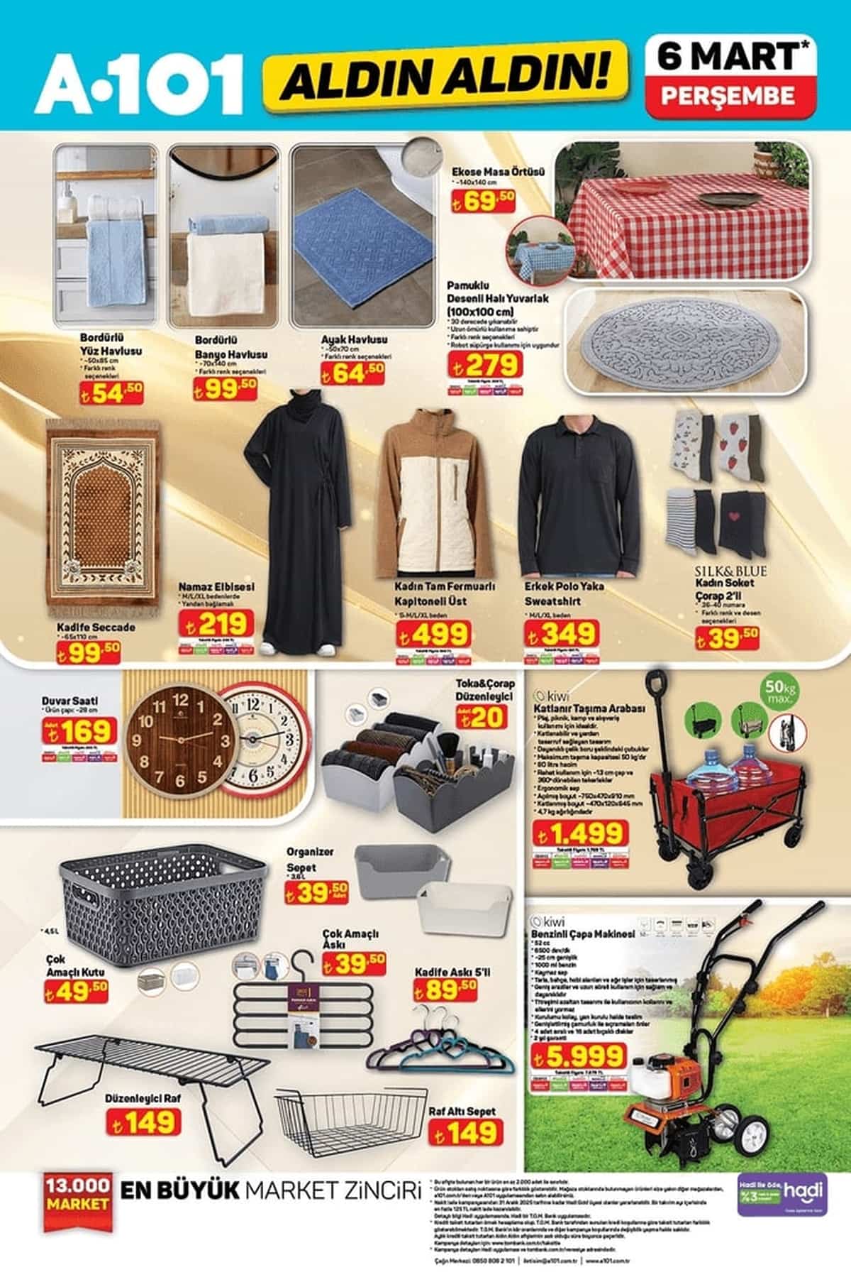 A101 6 mart 2025 aktuel urunler