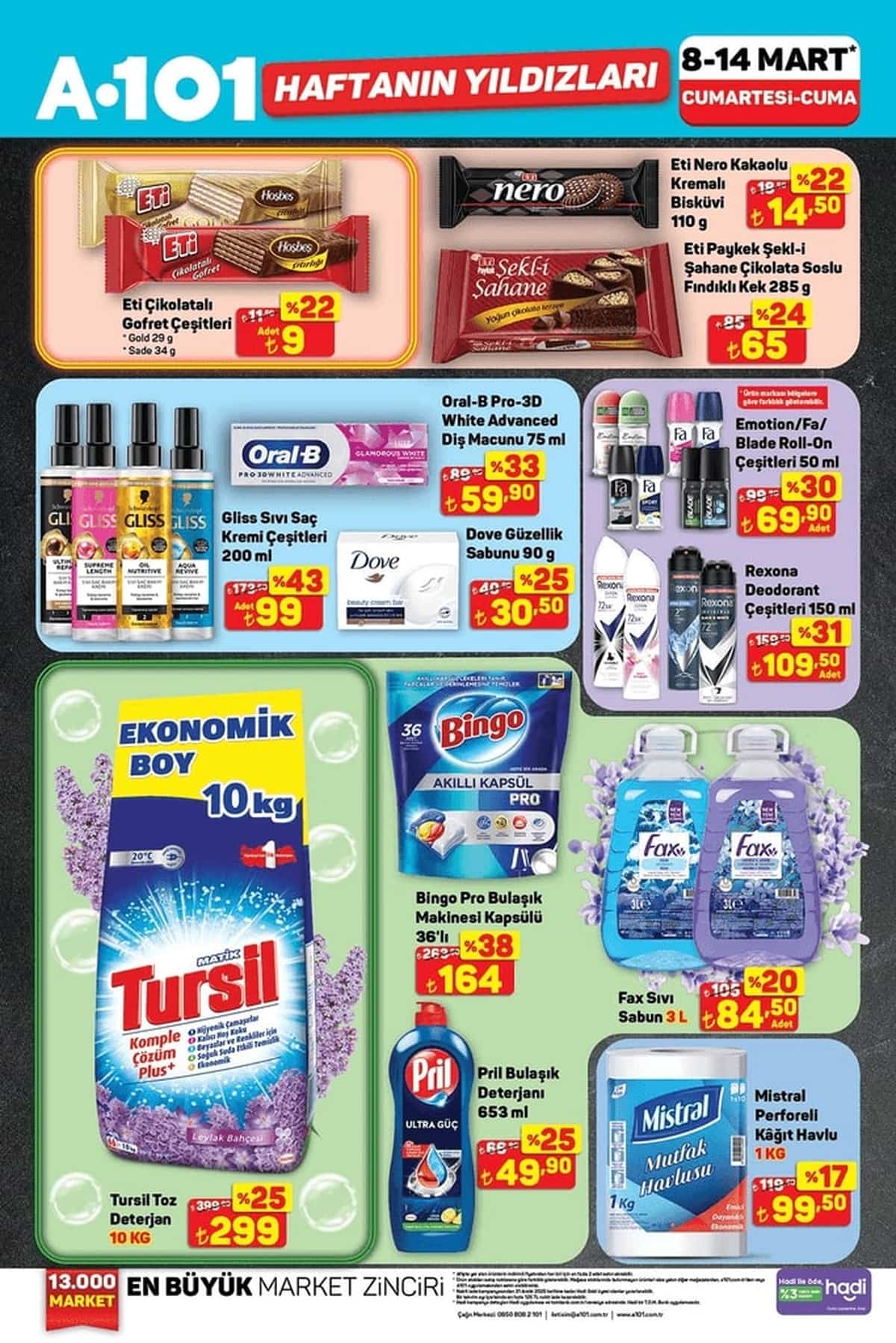 8 mart A101 haftanin yildizlari