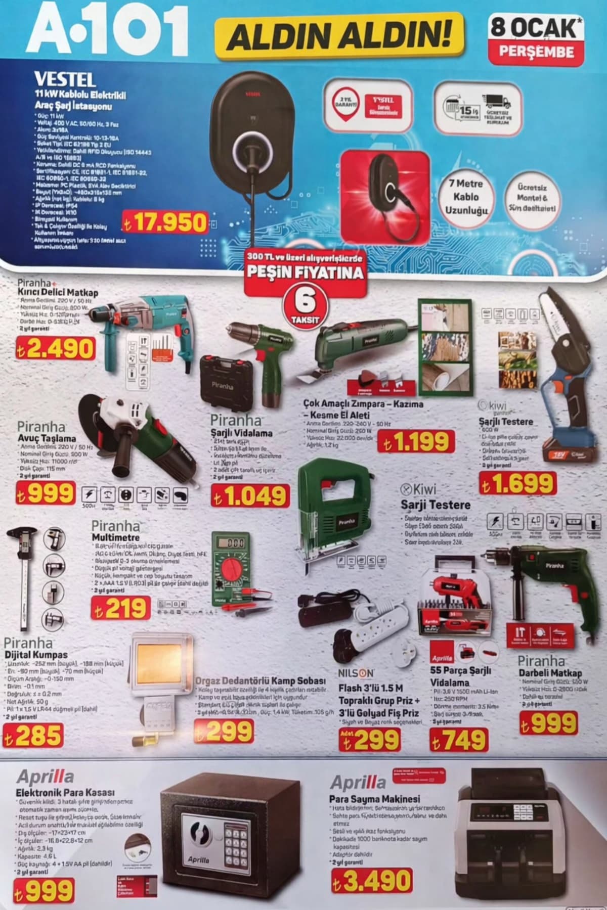 8 ocak 2026 A101 aktuel