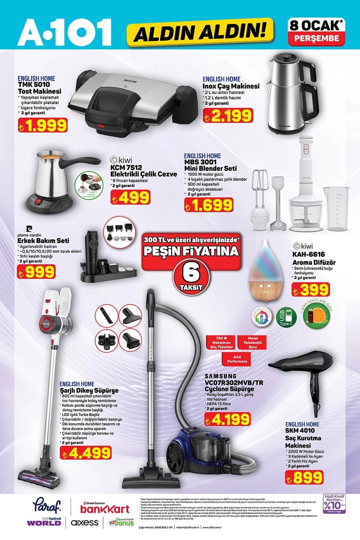 8 ocak 2026 A101 aktuel