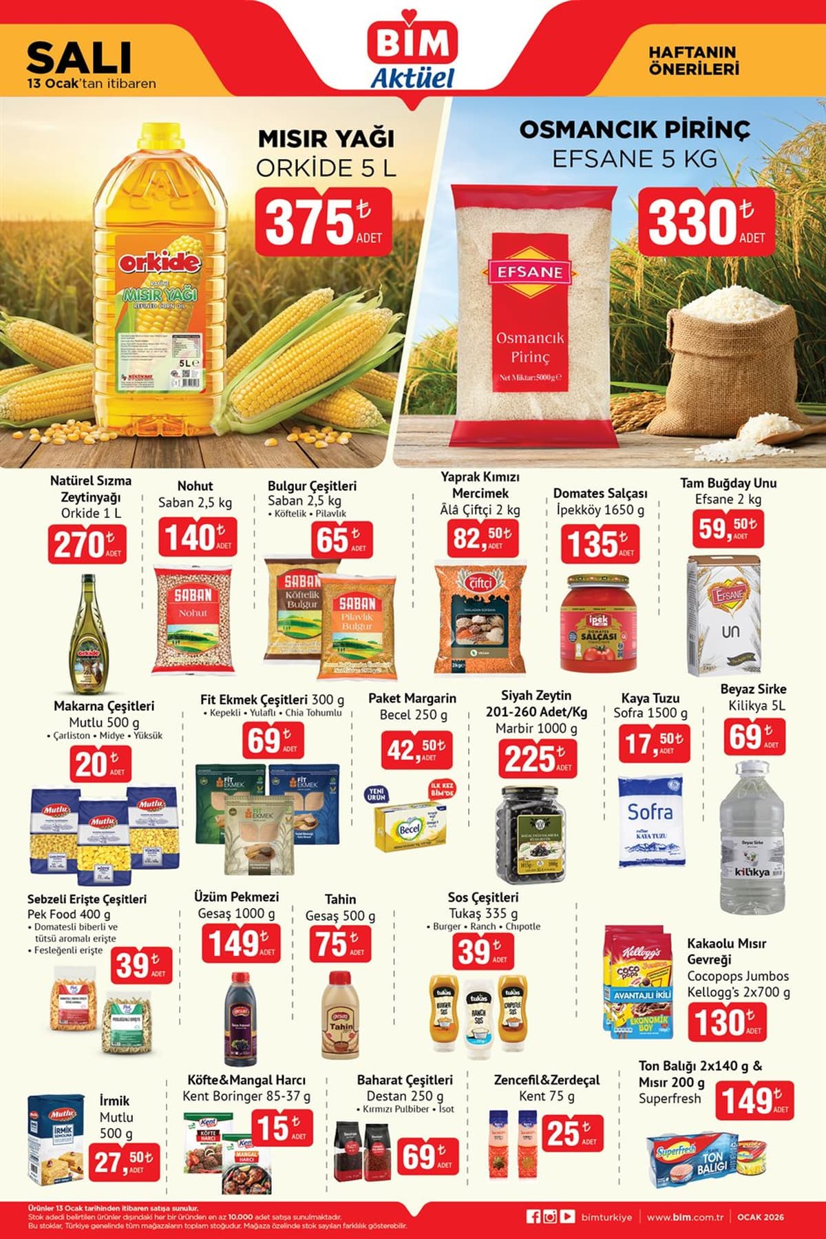 Bim 13 ocak 2026 aktuel katalogu
