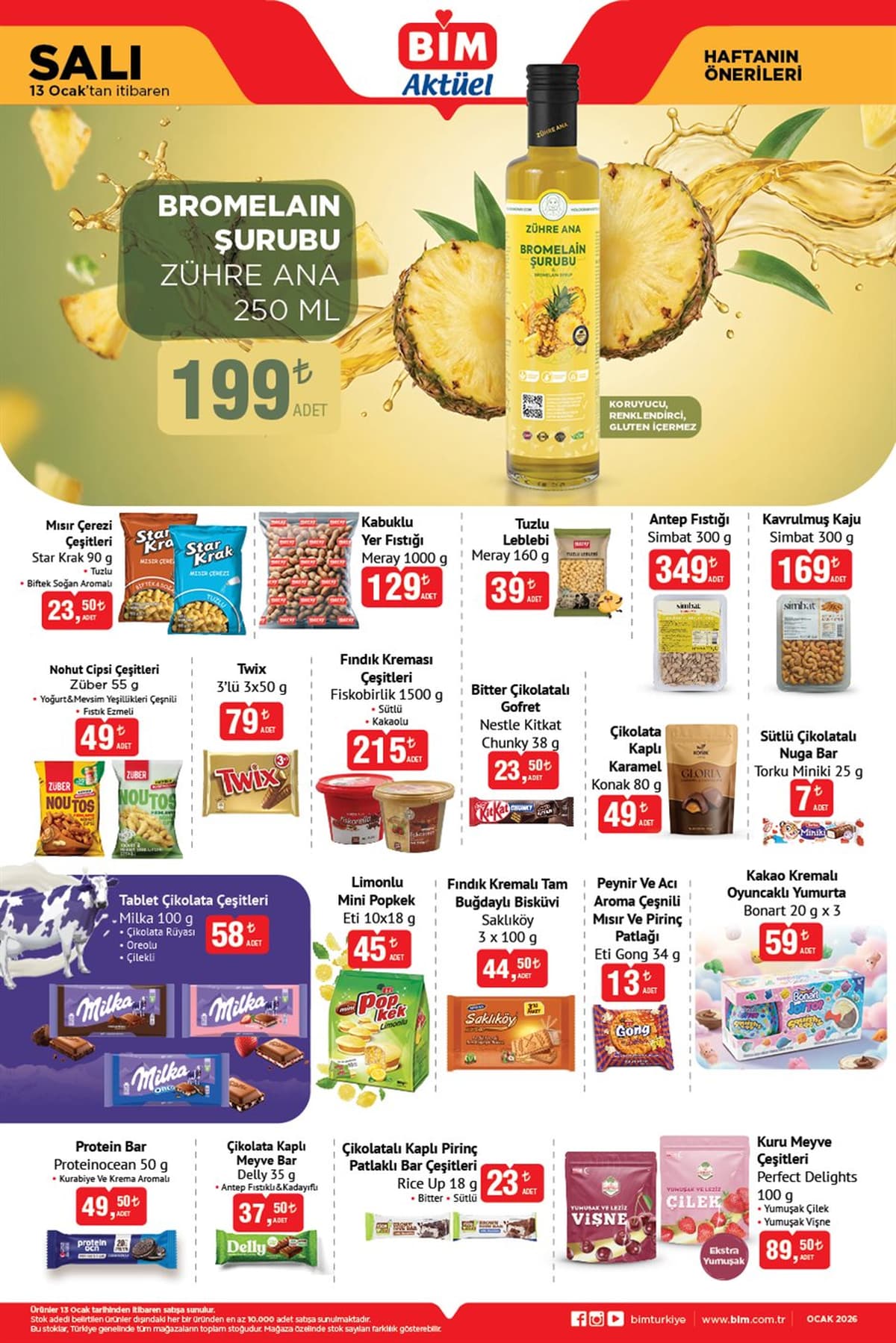 13 ocak 2026 Bim katalogu