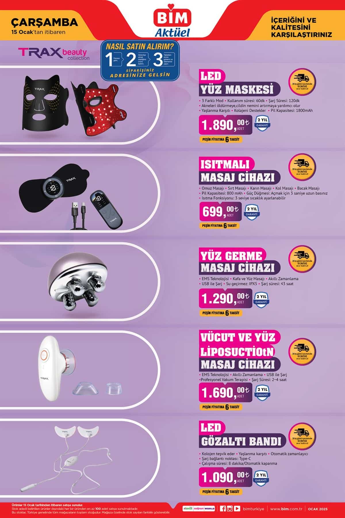 15 ocak Bim aktuel urunler