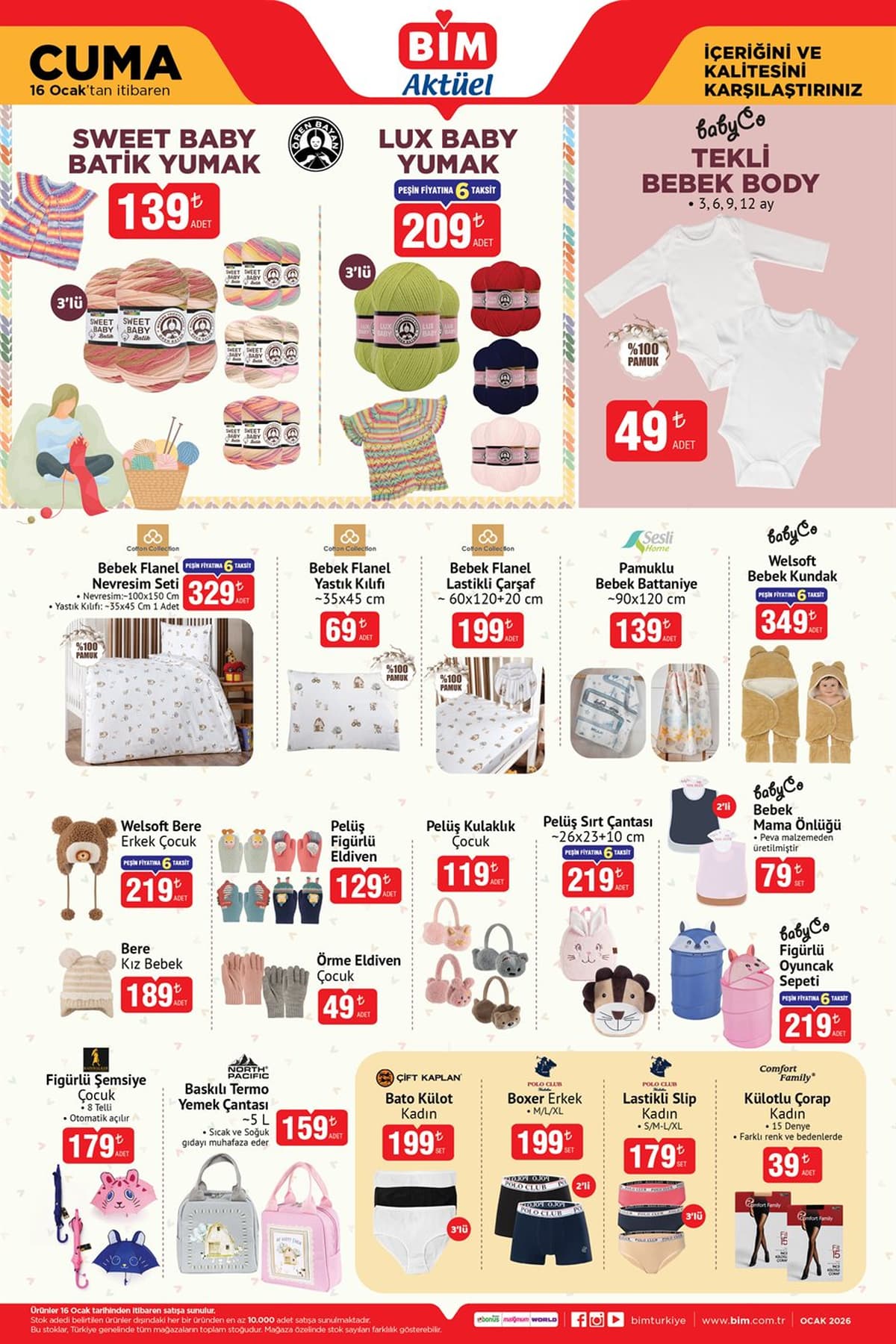 16 ocak 2026 Bim katalogu