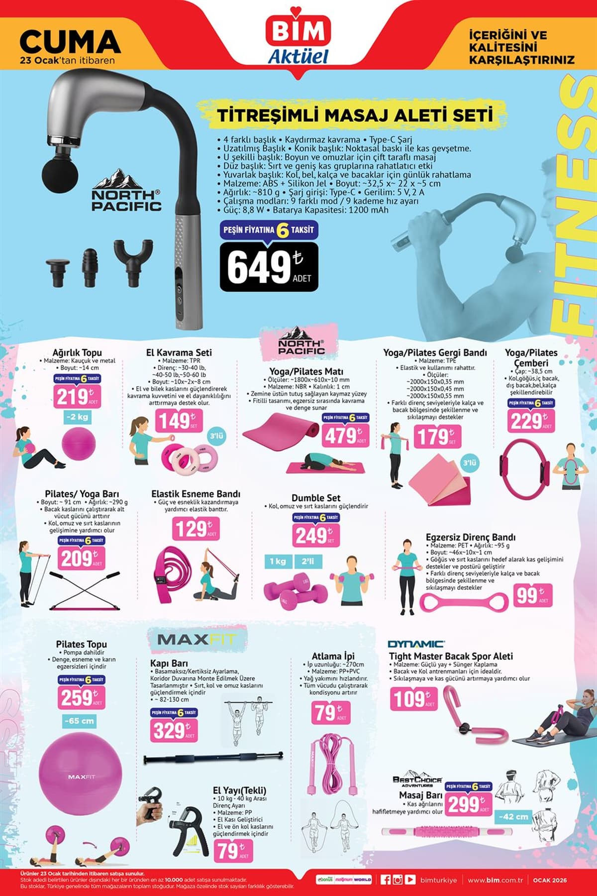 23 ocak 2026 Bim katalogu