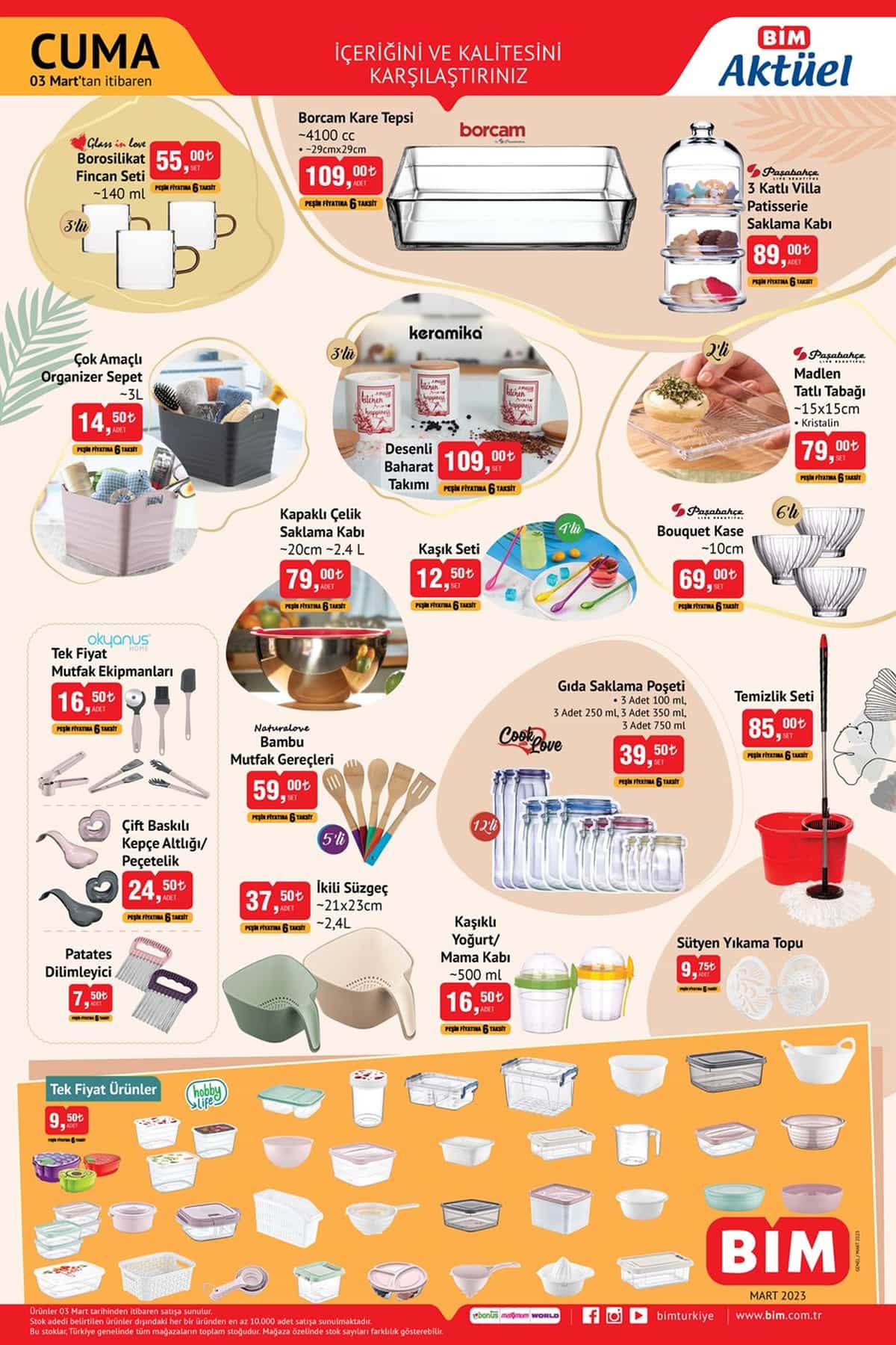 bim 3 mart 2023 aktuel urunler