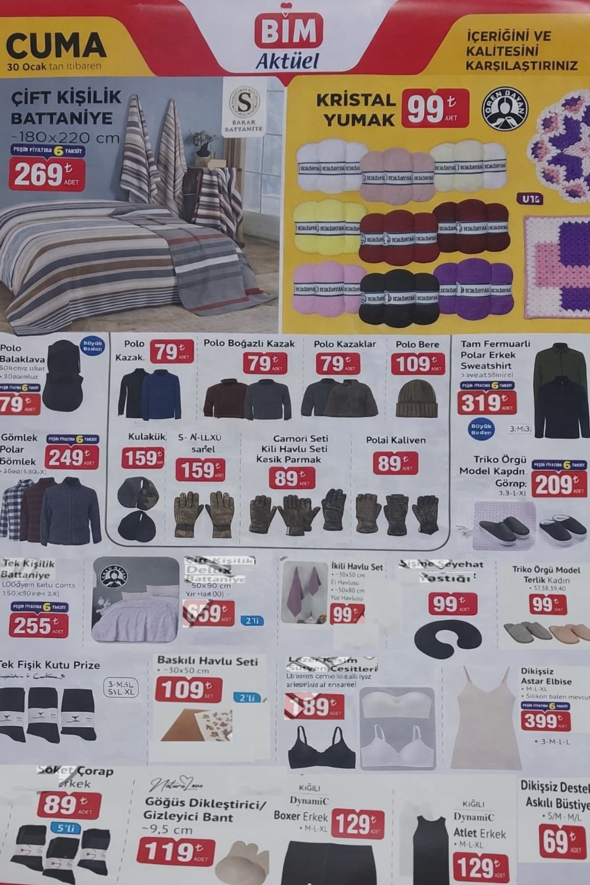 30 ocak 2026 Bim katalogu