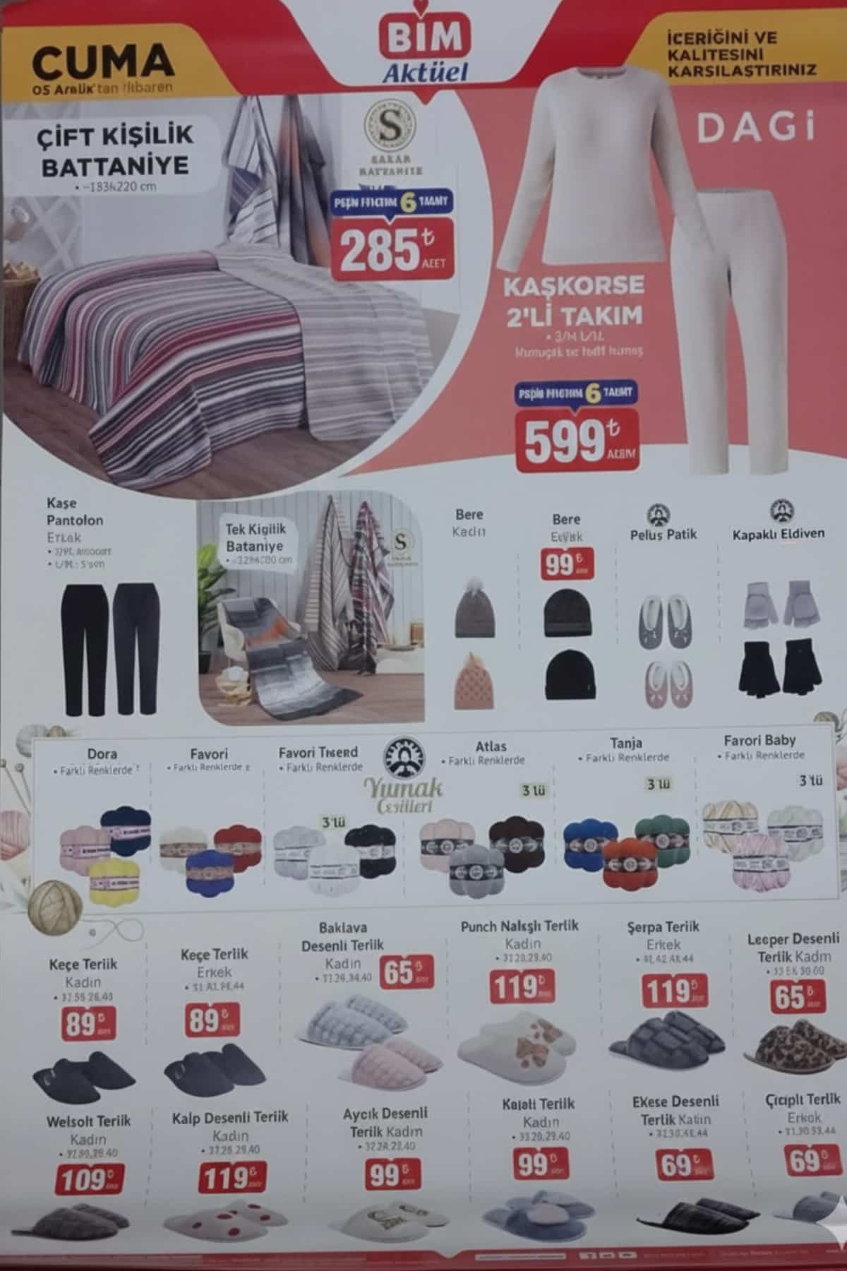 Bim 5 aralik 2025 aktuel urunler