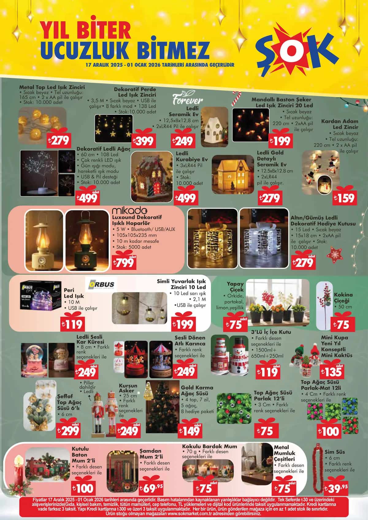 17 aralik 2025 Sok katalogu