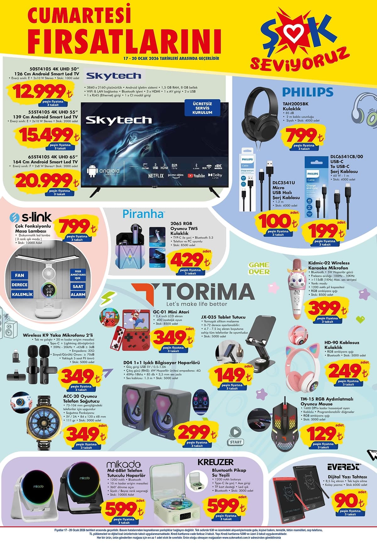 Sok 17 ocak 2026 aktuel katalogu