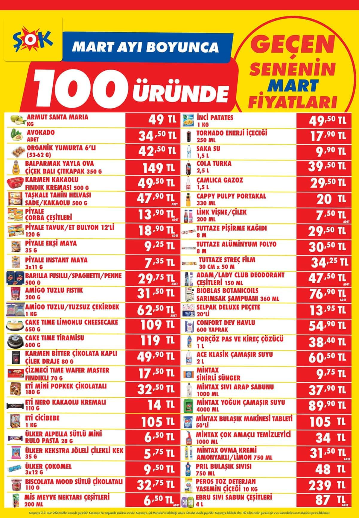 22 mart Sok katalogu 2025