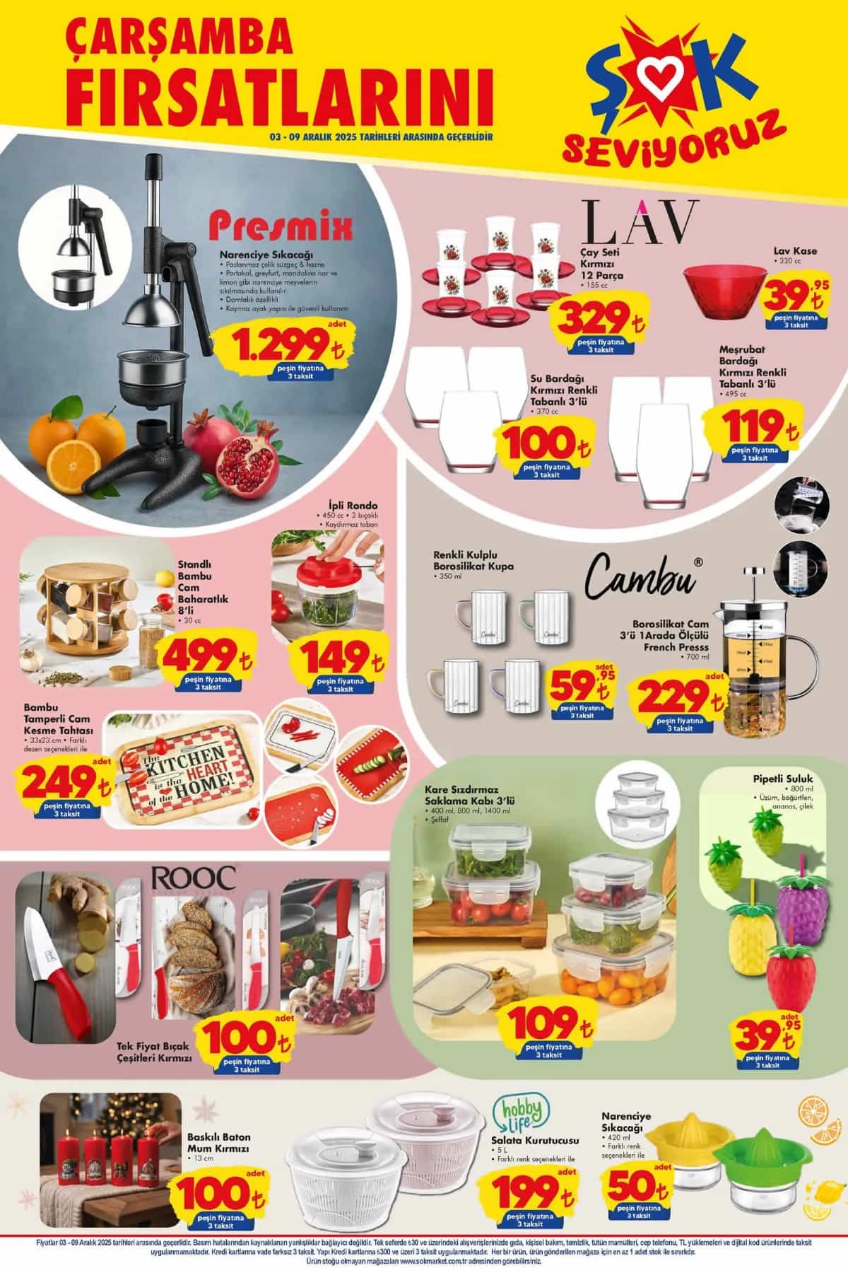 3 aralik 2025 Sok katalogu