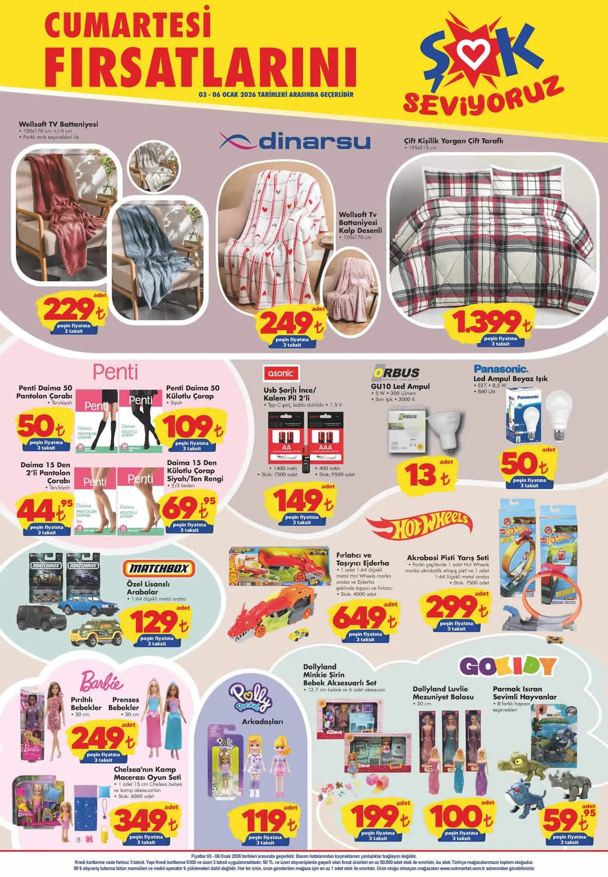 3 ocak 2026 Sok katalogu
