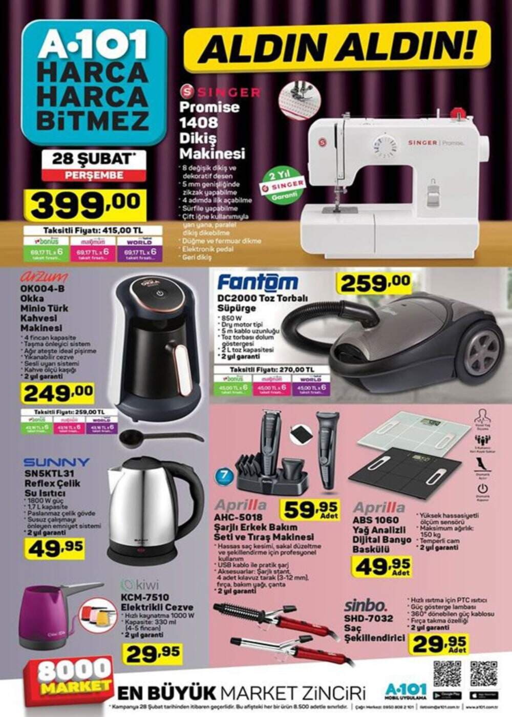 A101 28 ŞUBAT 2019 AKTÜEL ÜRÜNLER KATALOĞU