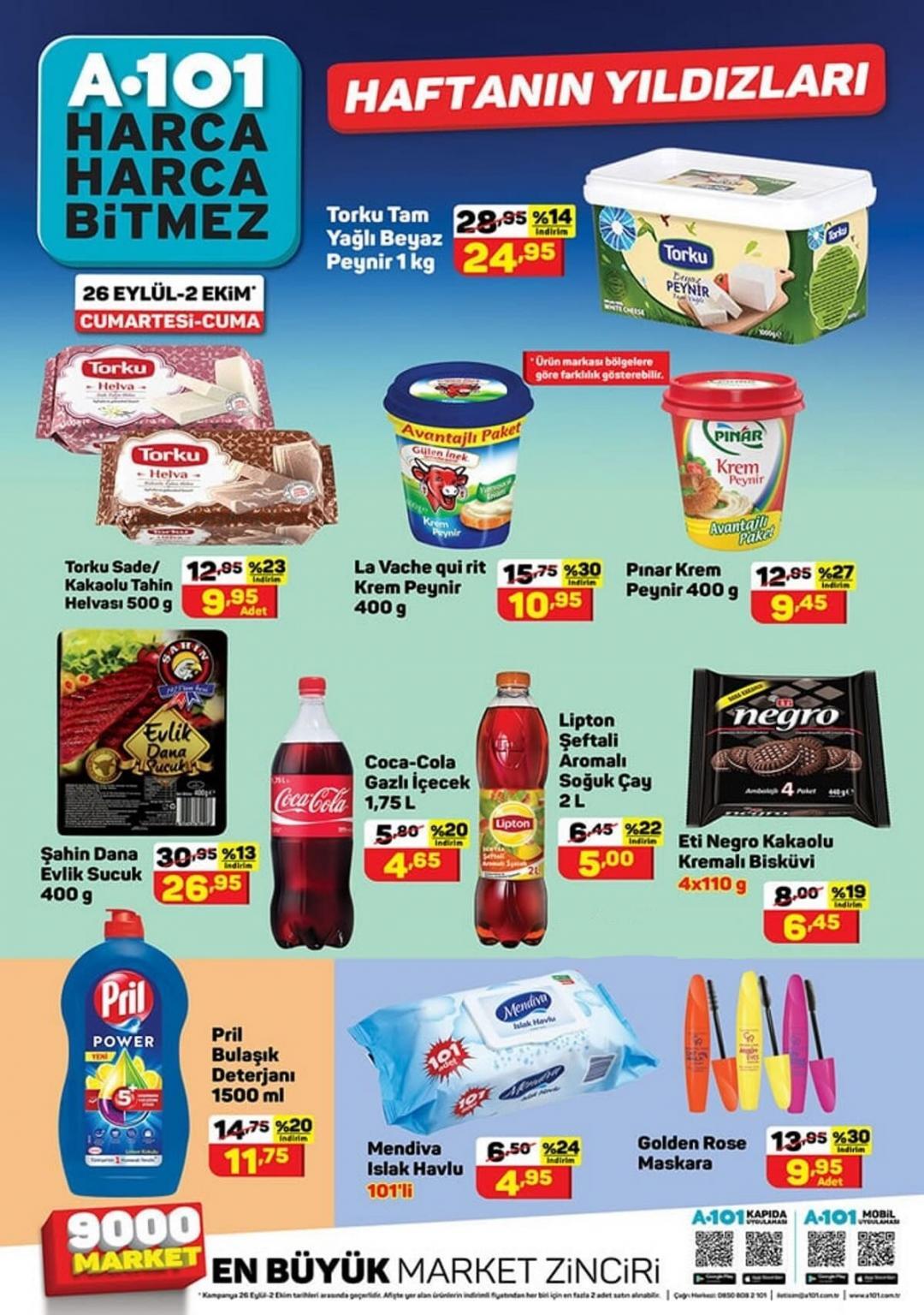 A101 26 EYLÜL 2020 HAFTA SONU KATALOĞU